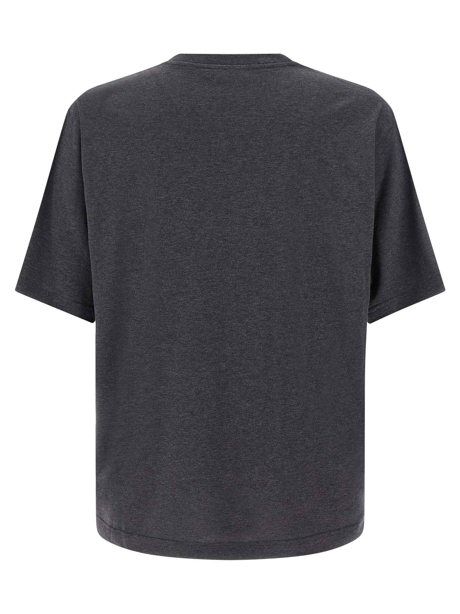 Dolce & Gabbana Gray Cotton T-Shirt
