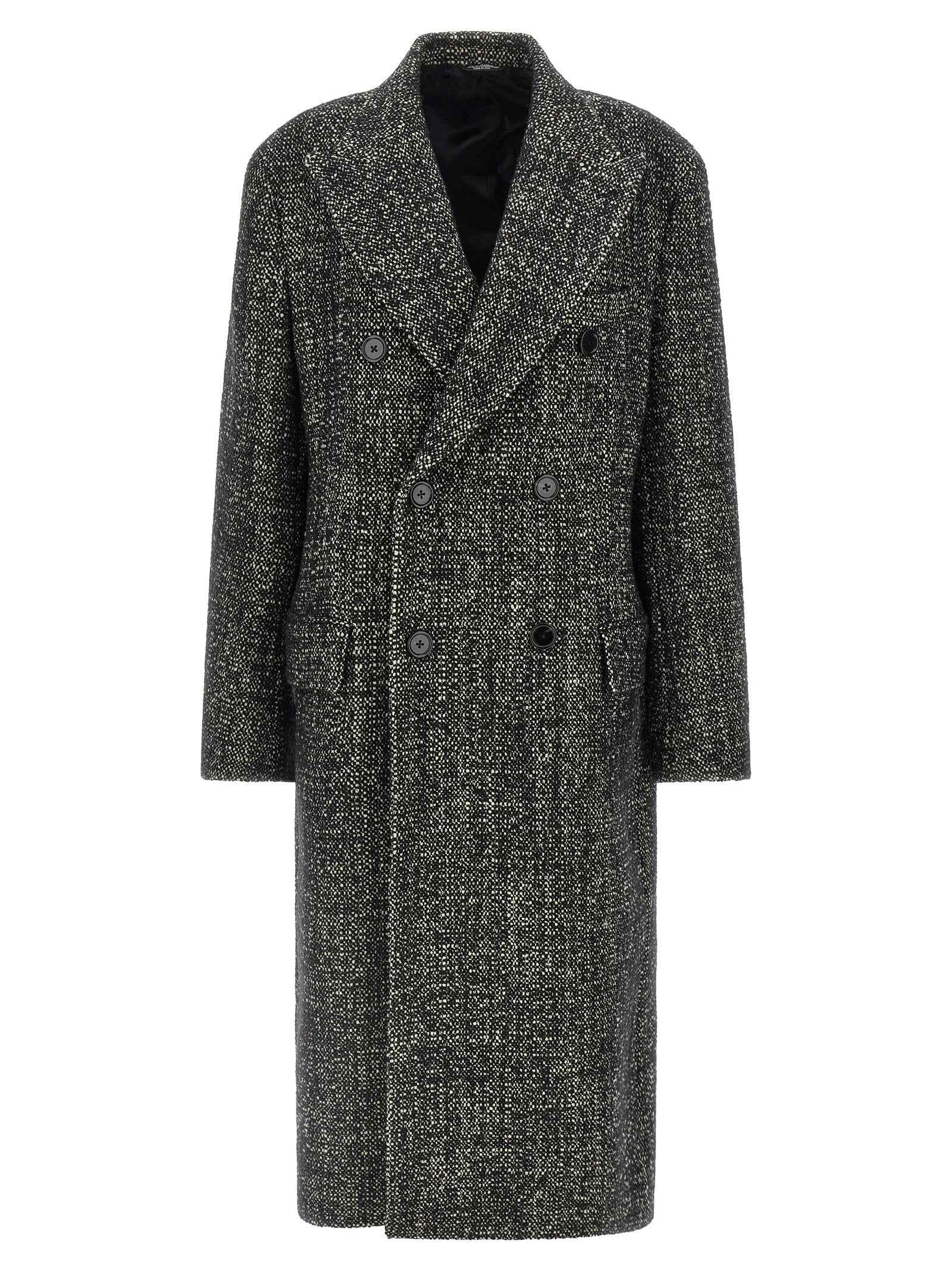 Dolce & Gabbana Bicolor Polyamide Coat