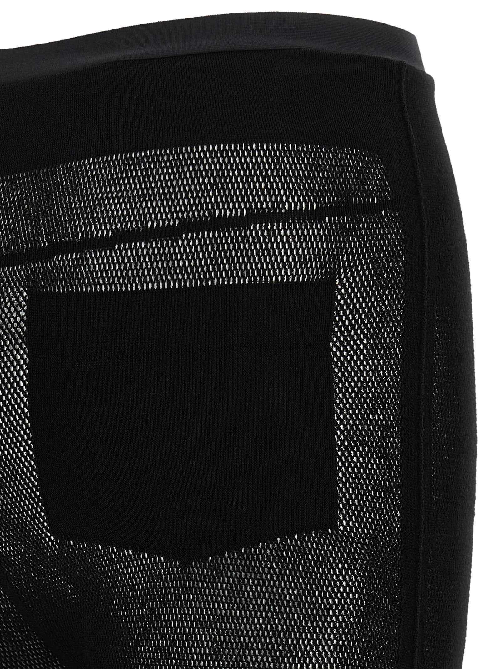 Issey Miyake Black Nylon Leggings
