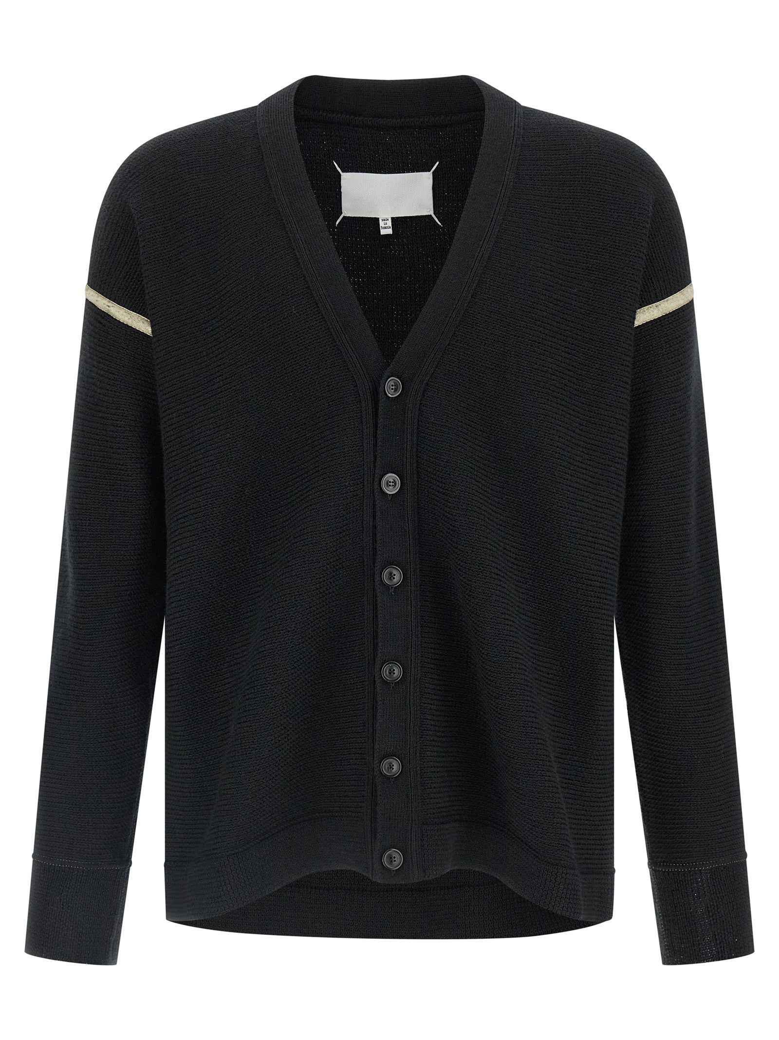 Maison Margiela Black Virgin Wool Cardigan