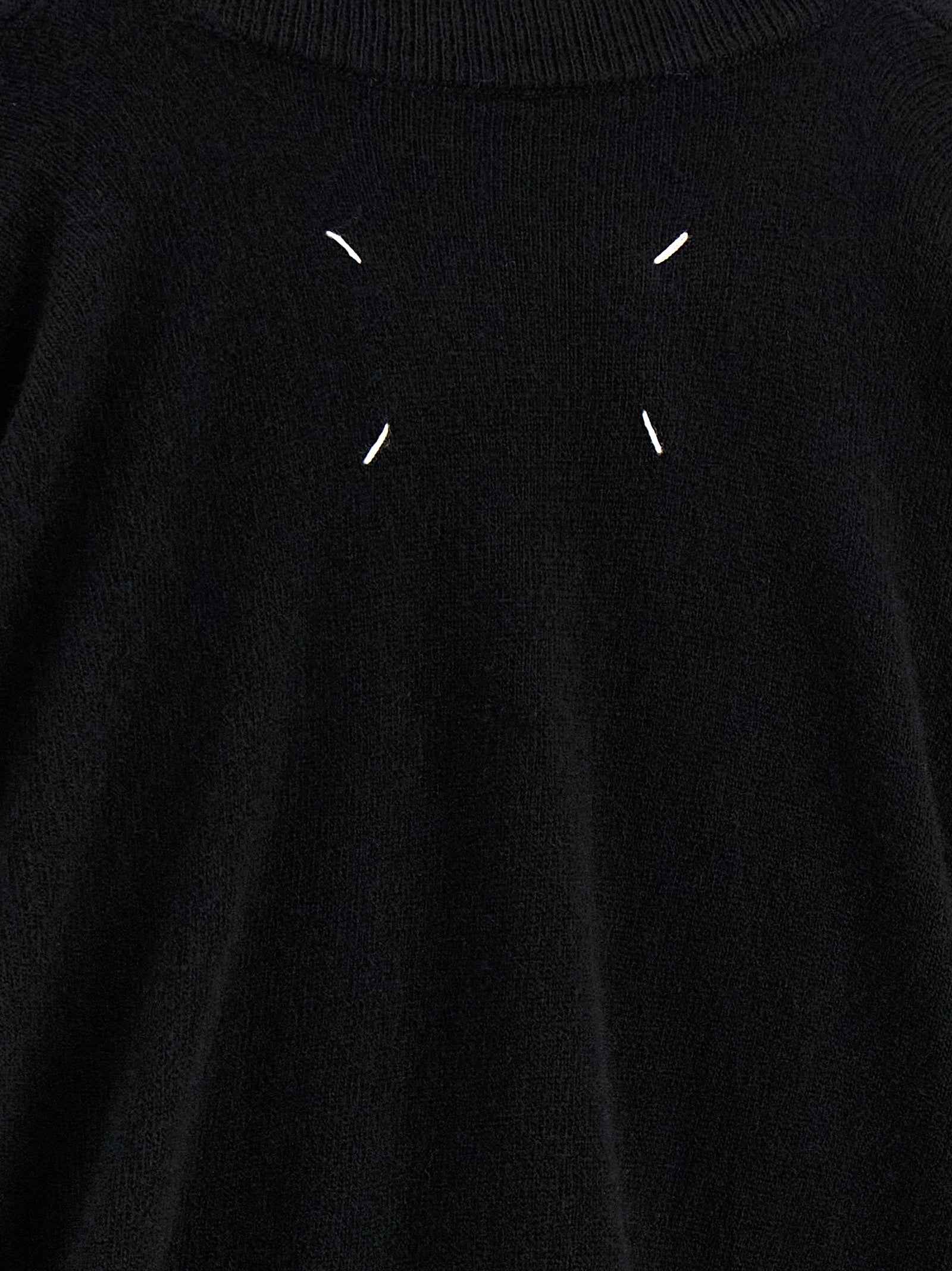Maison Margiela Black Virgin Wool Cardigan