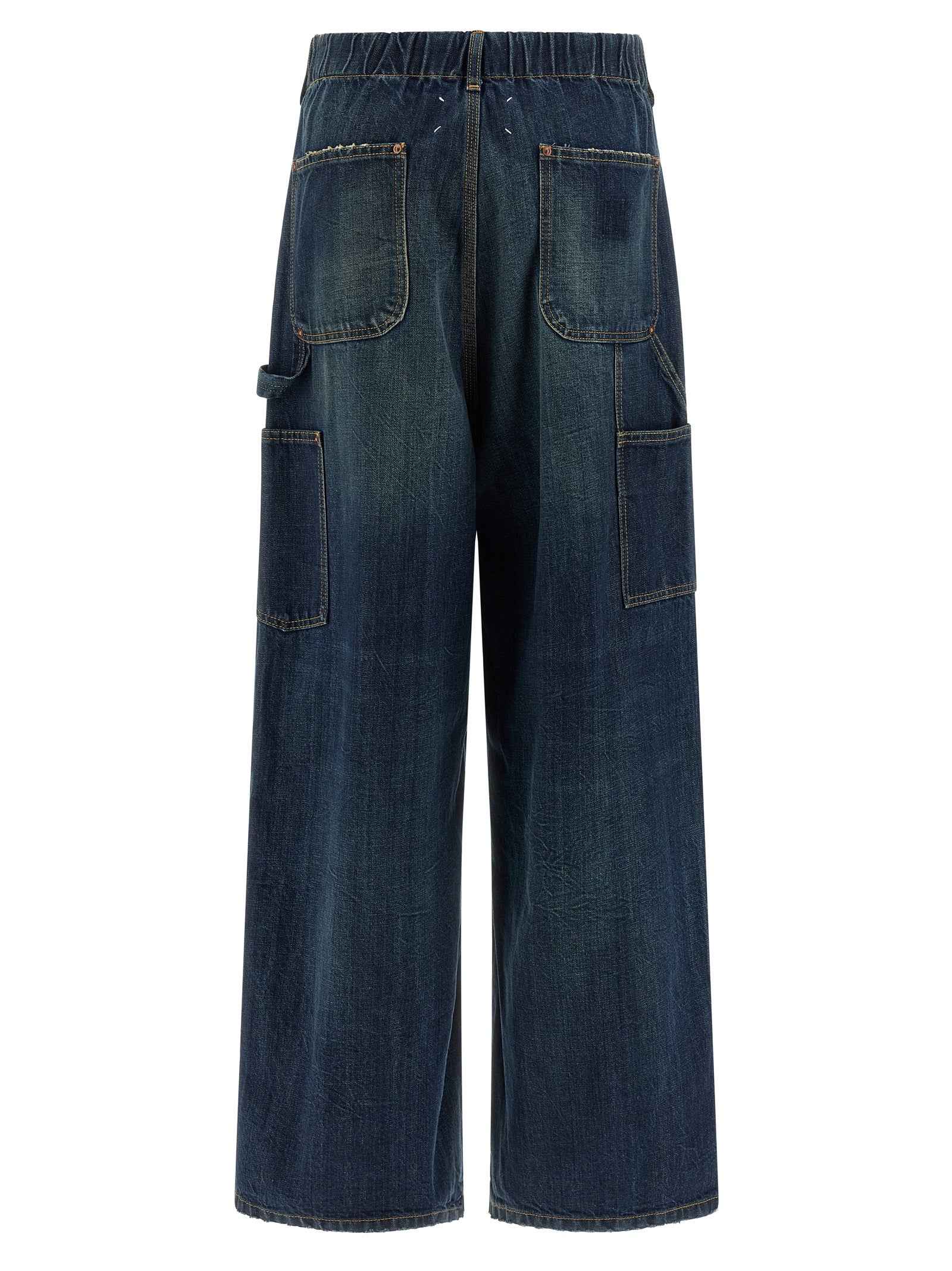 Maison Margiela Blue Cotton Relaxed Fit Jeans