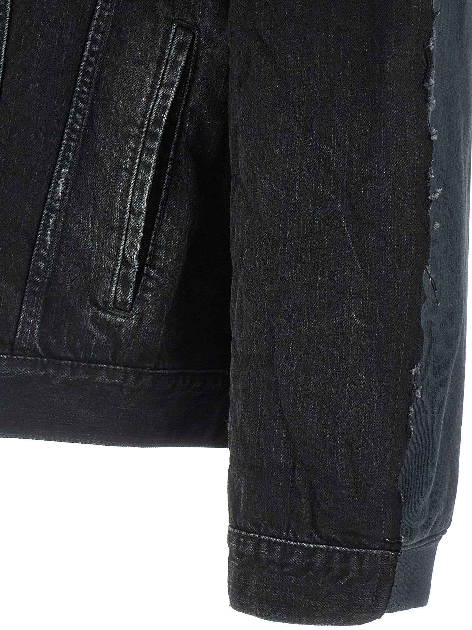 Balenciaga Black Cotton Denim Jacket