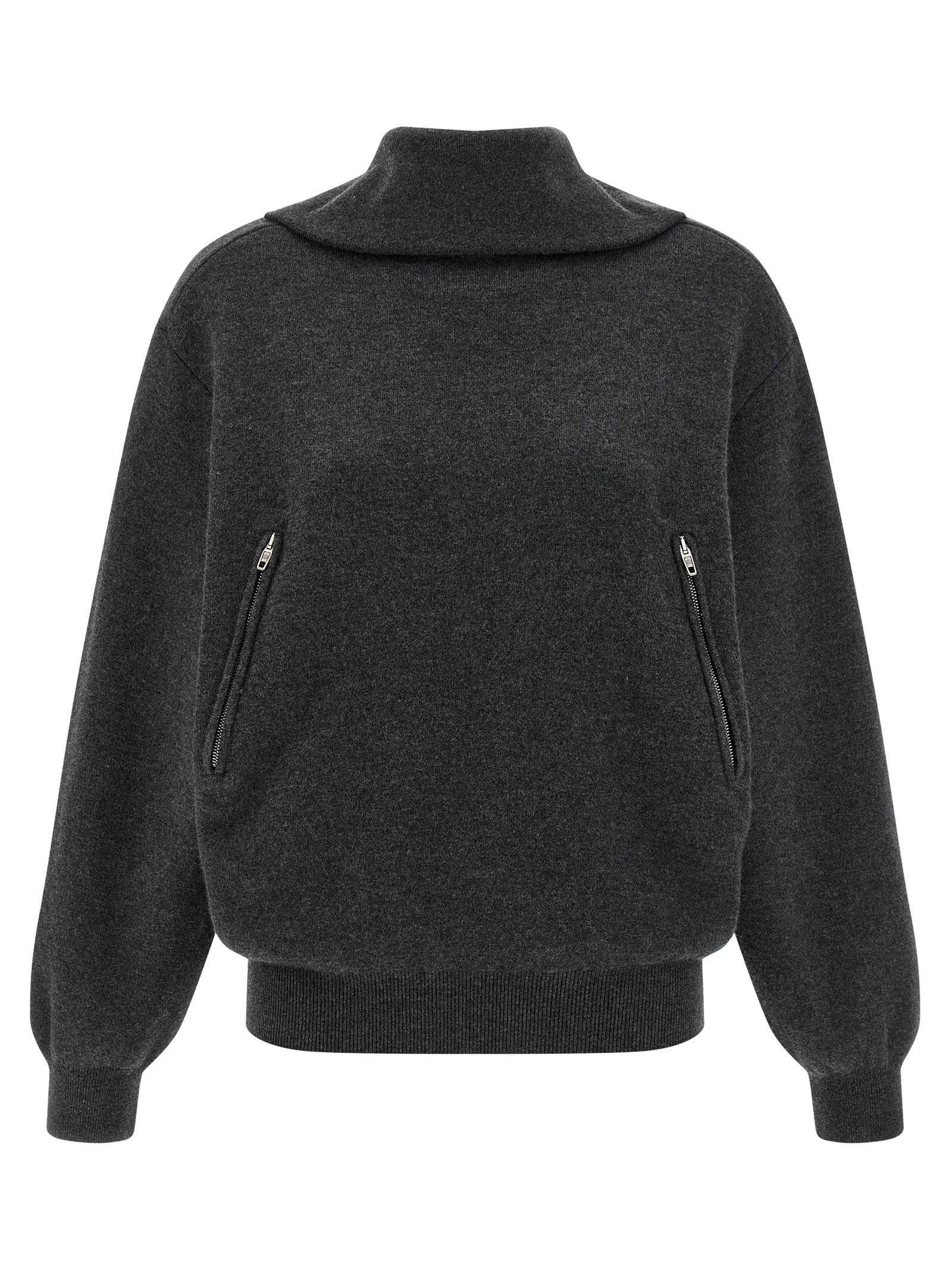 Balenciaga Gray Wool Cardigan