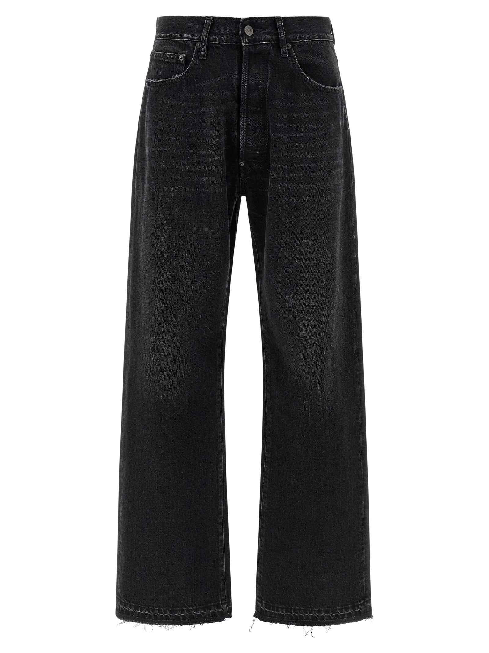 Maison Margiela Black Cotton Straight-Leg Jeans