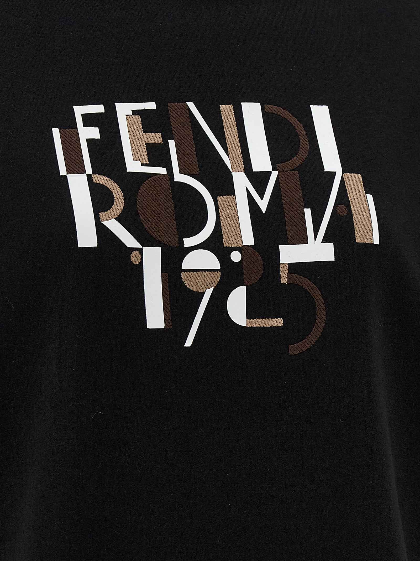 Fendi Black Cotton Sweatshirt