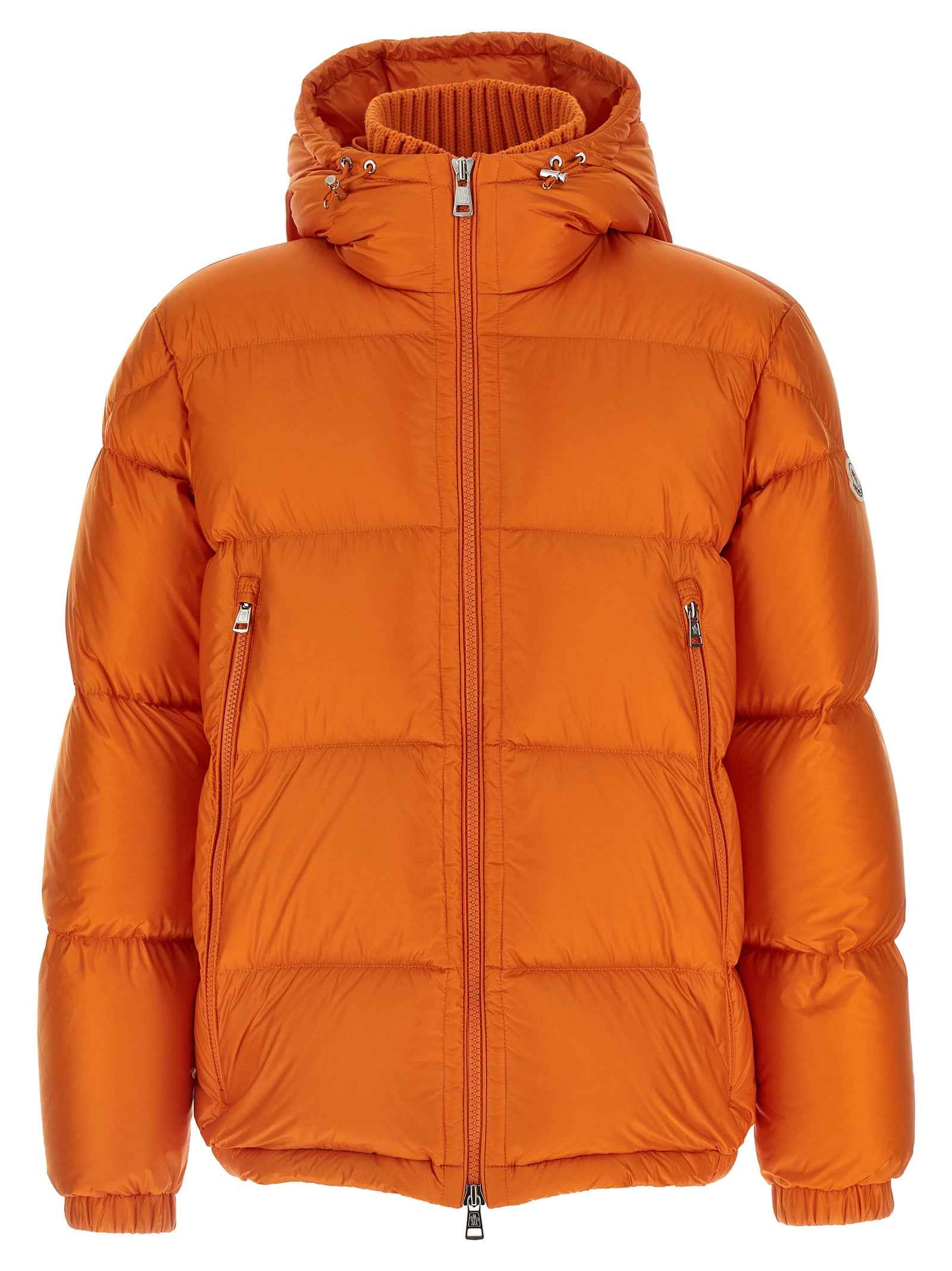 Moncler Orange Polyamide Full-Length Jacket