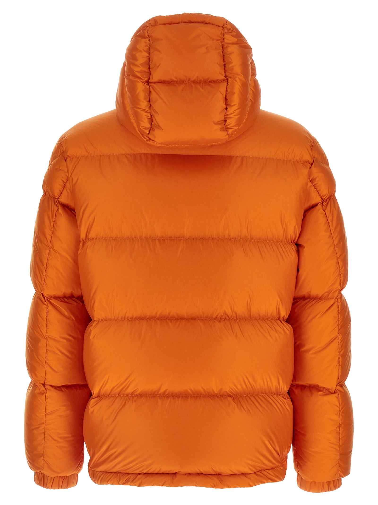 Moncler Orange Polyamide Full-Length Jacket