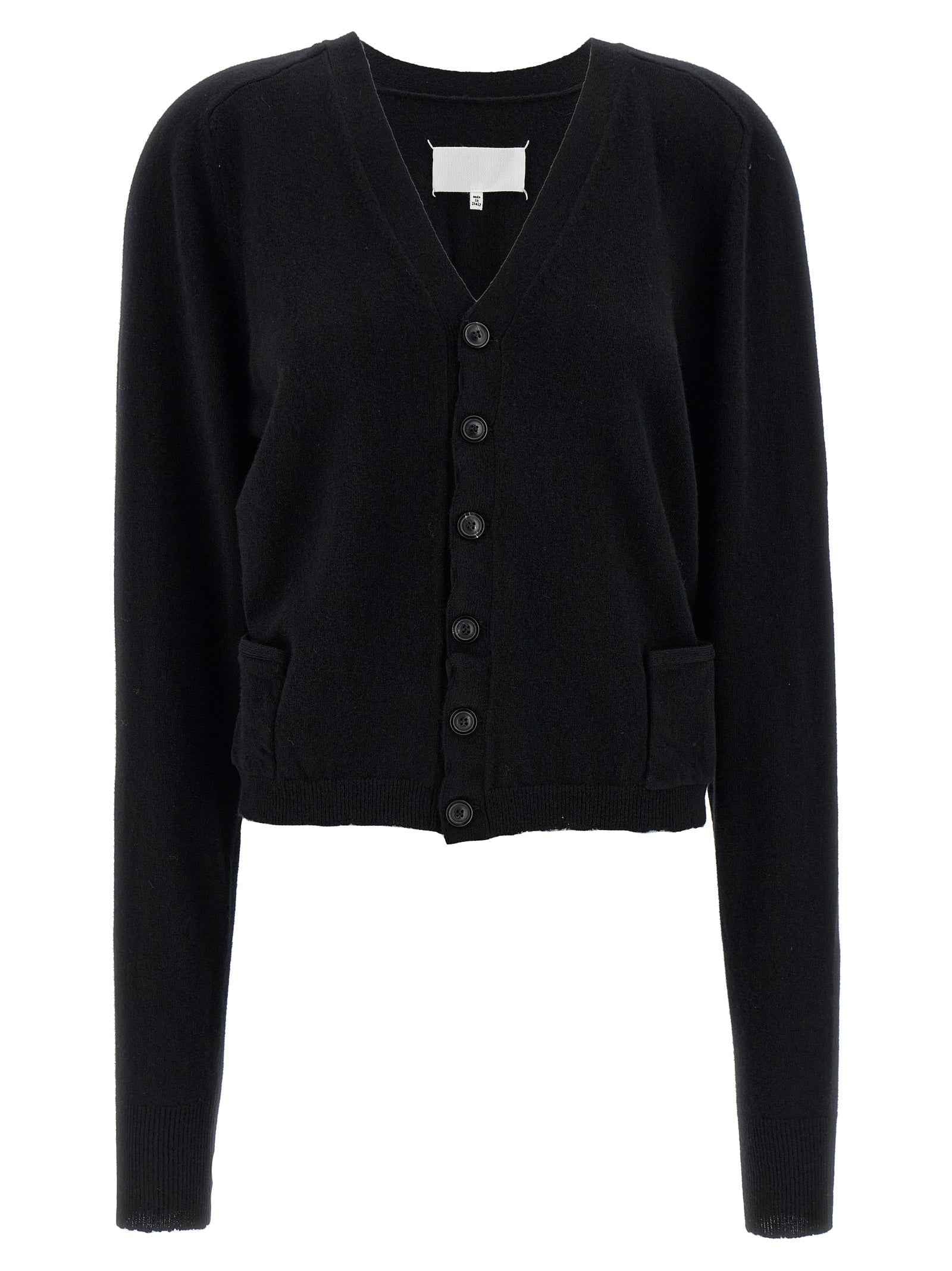 Maison Margiela Black Wool Cardigan