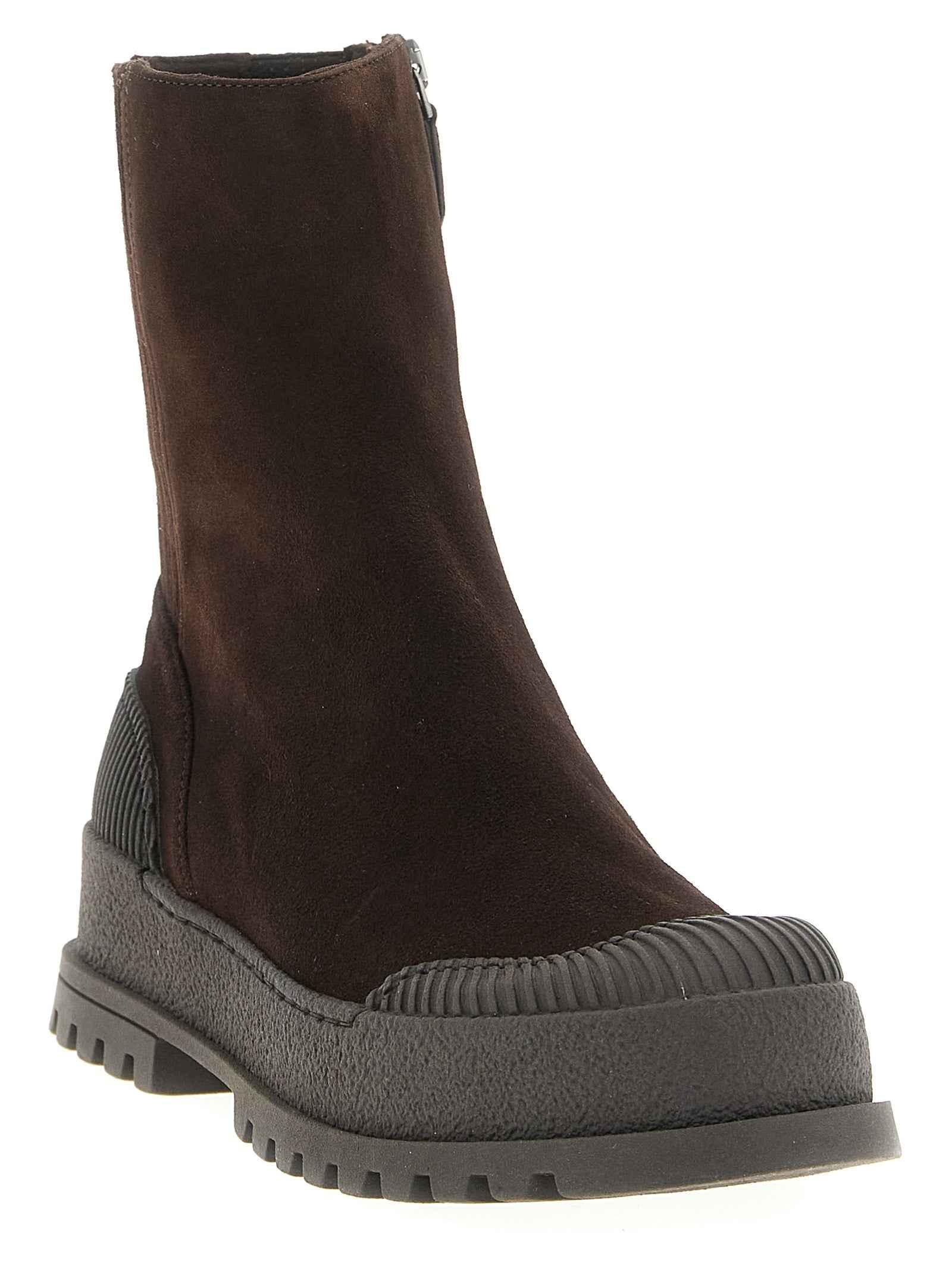 Aquazzura Brown Goatskin Ankle Boots
