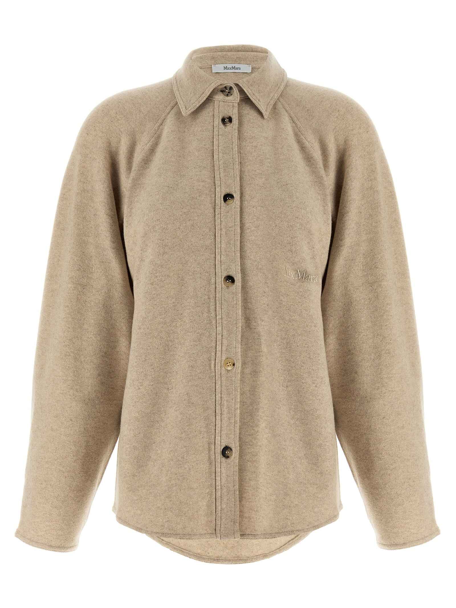 Max Mara Beige Cashmere Blouse