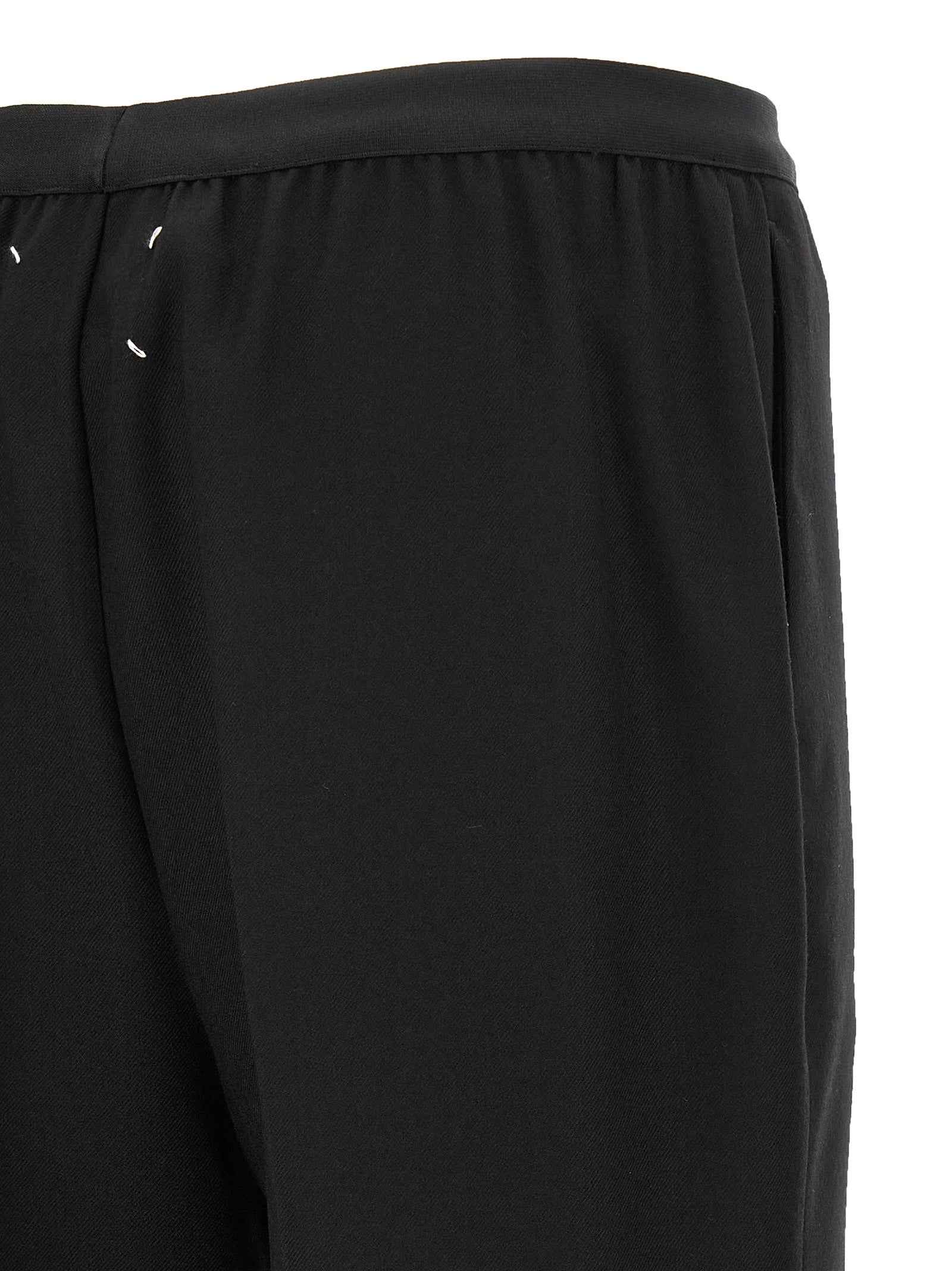 Maison Margiela Black Virgin Wool Casual Pants