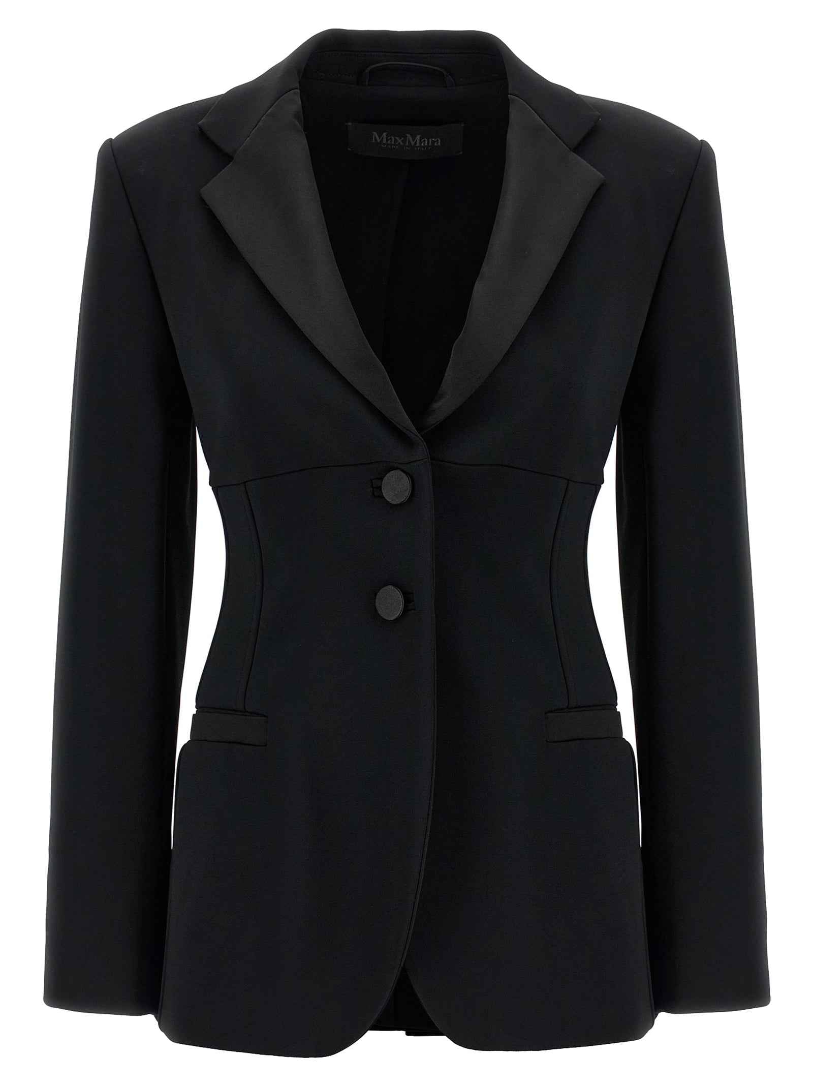 Max Mara Black Viscose Blazer