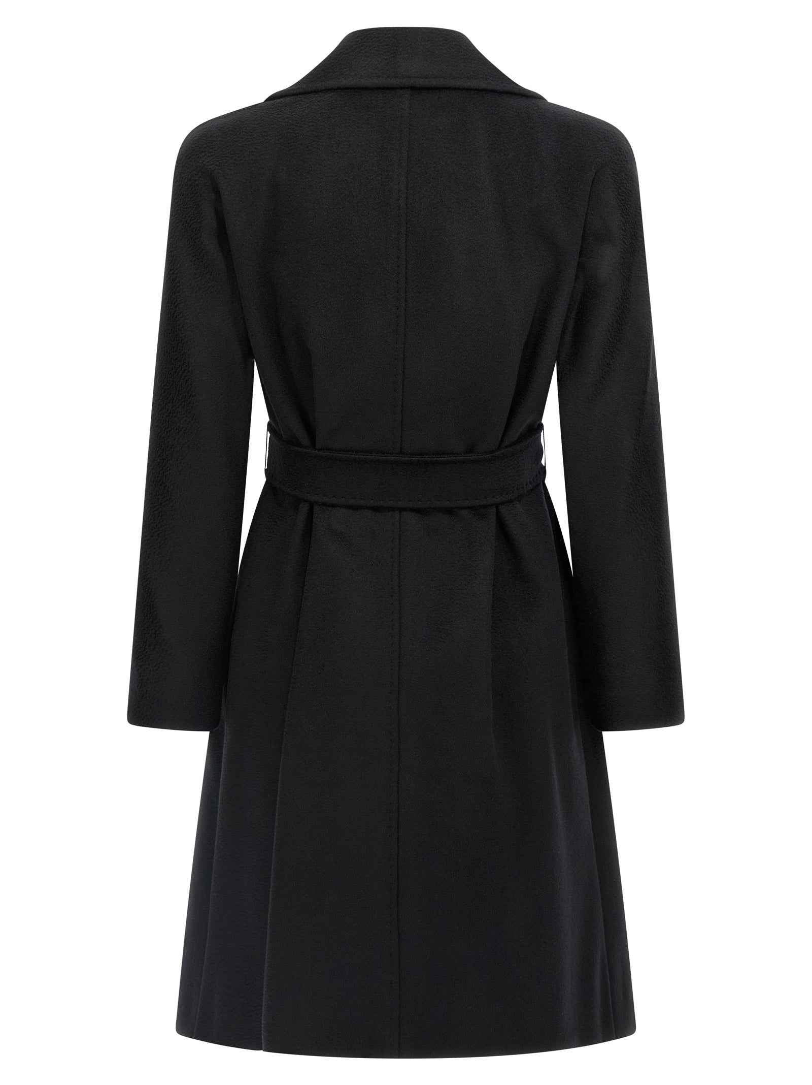 Max Mara Black Virgin Wool Coat