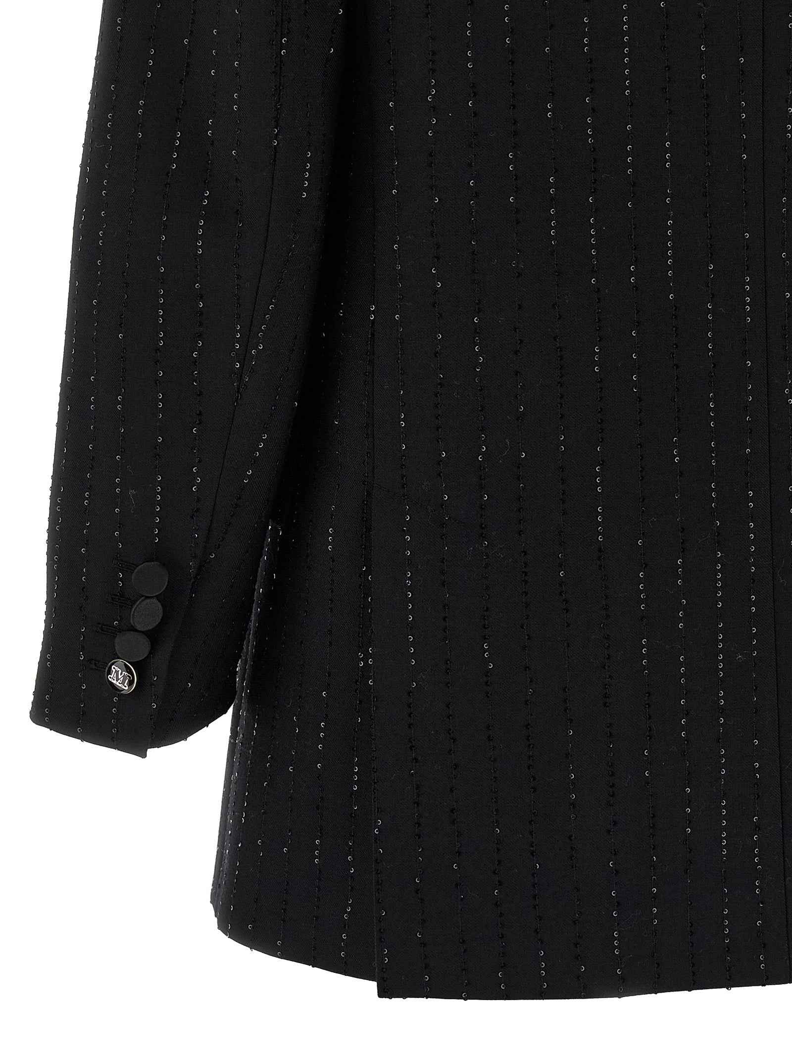 Max Mara Black Virgin Wool Blazer