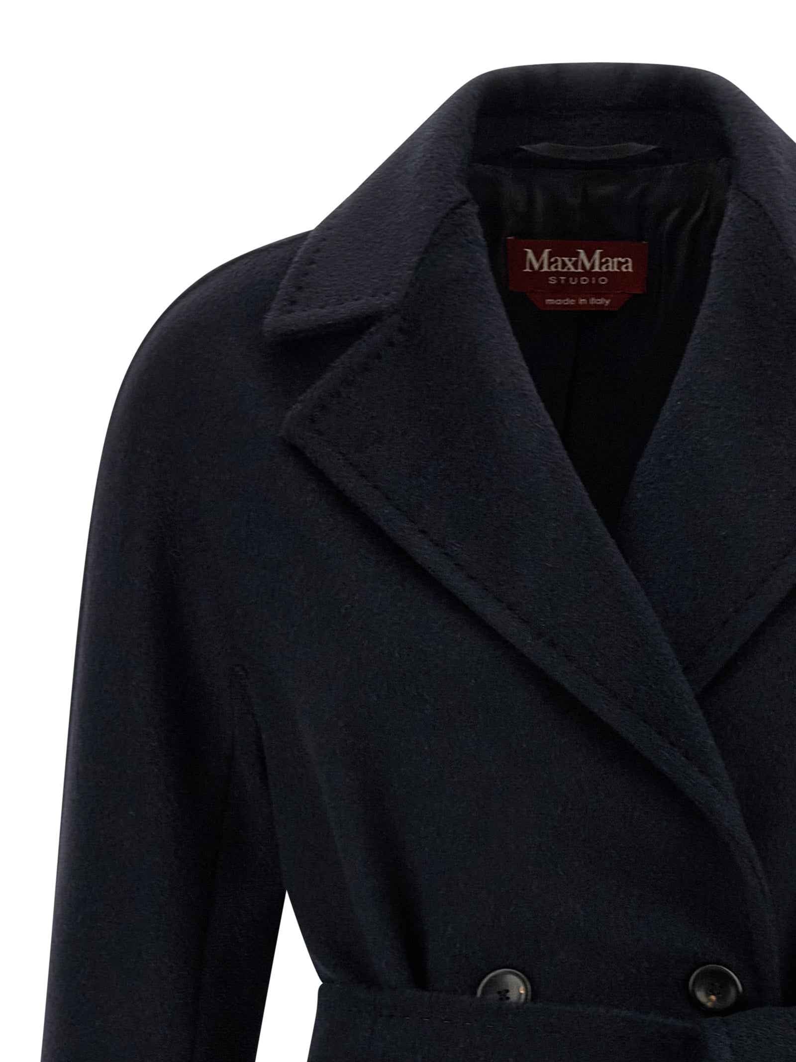 Max Mara Blue Cashmere Coat