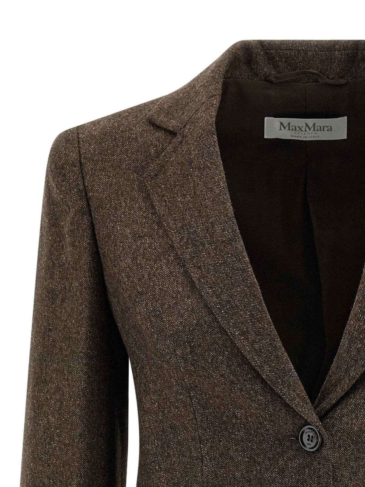 Max Mara Brown Virgin Wool Blazer