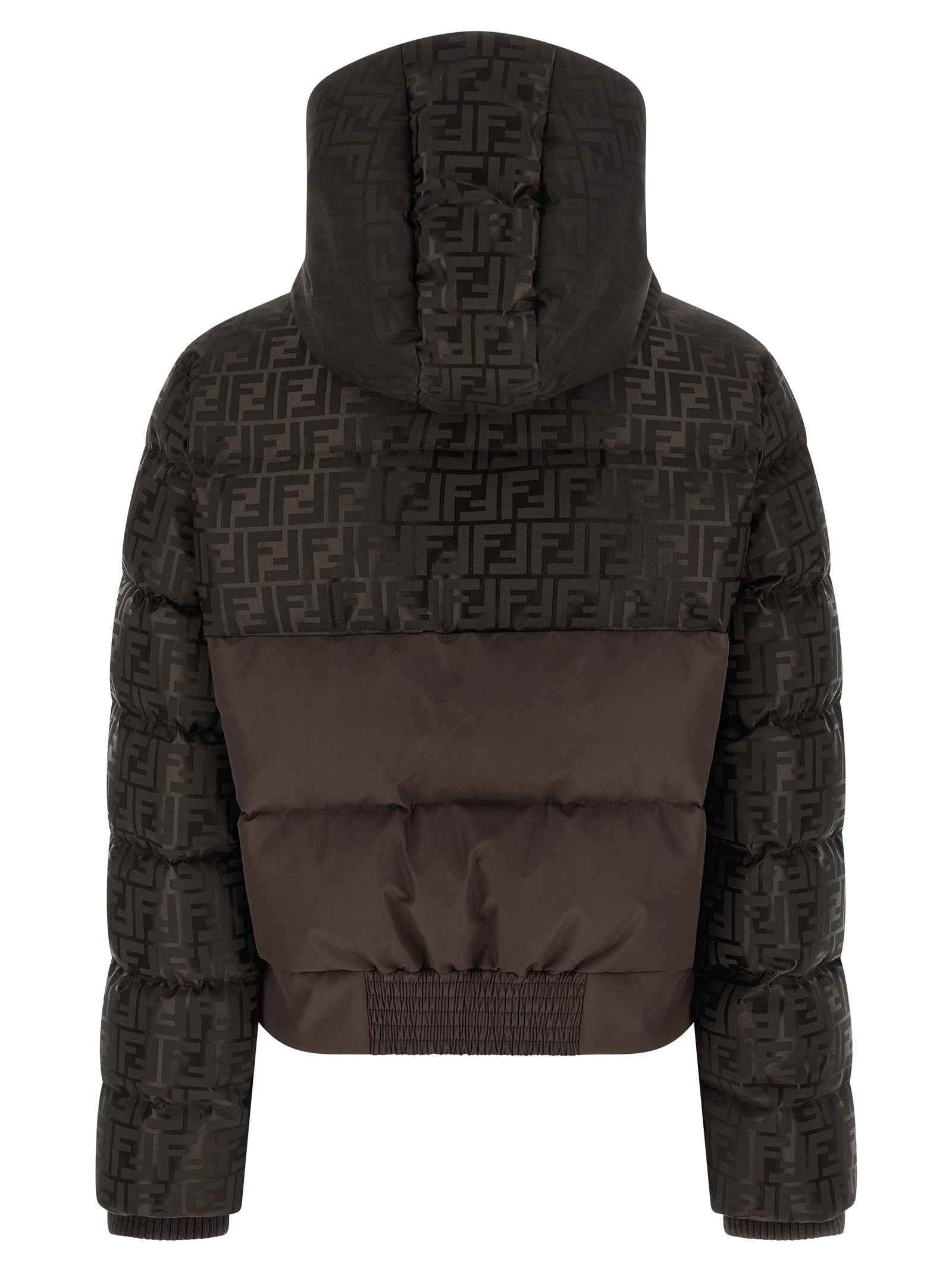 Fendi Brown Cotton Full-Length Jacket