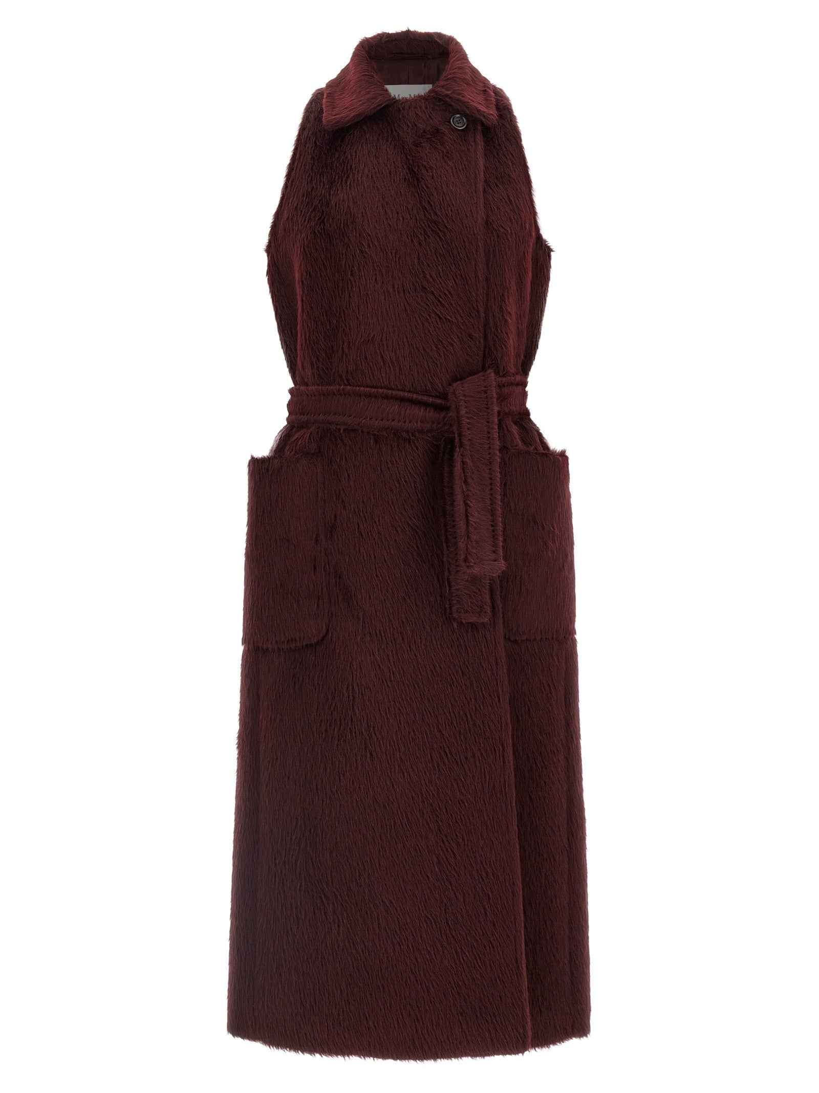 Max Mara Bordeaux Wool Coat