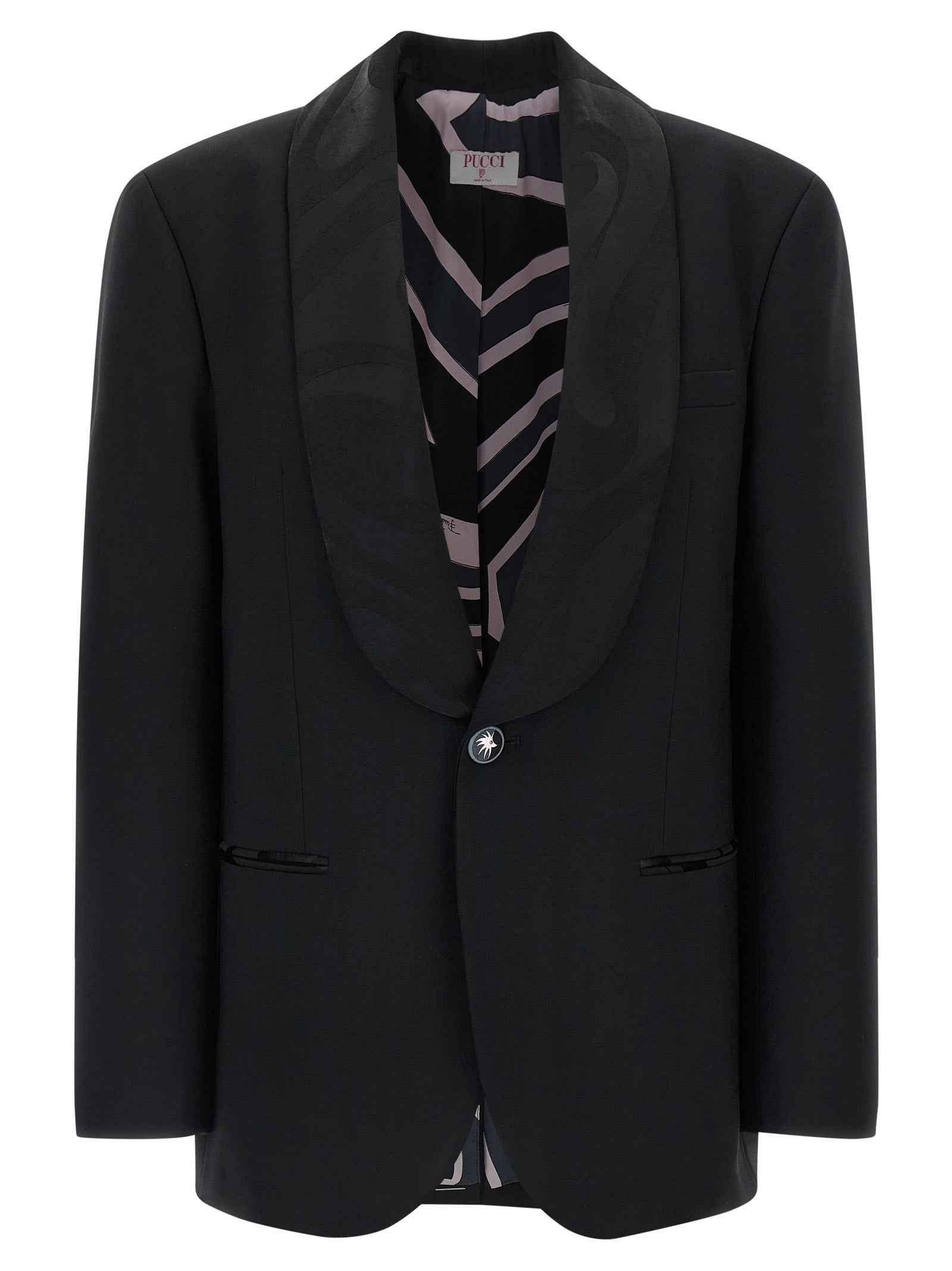 Emilio Pucci Black Virgin Wool Blazer