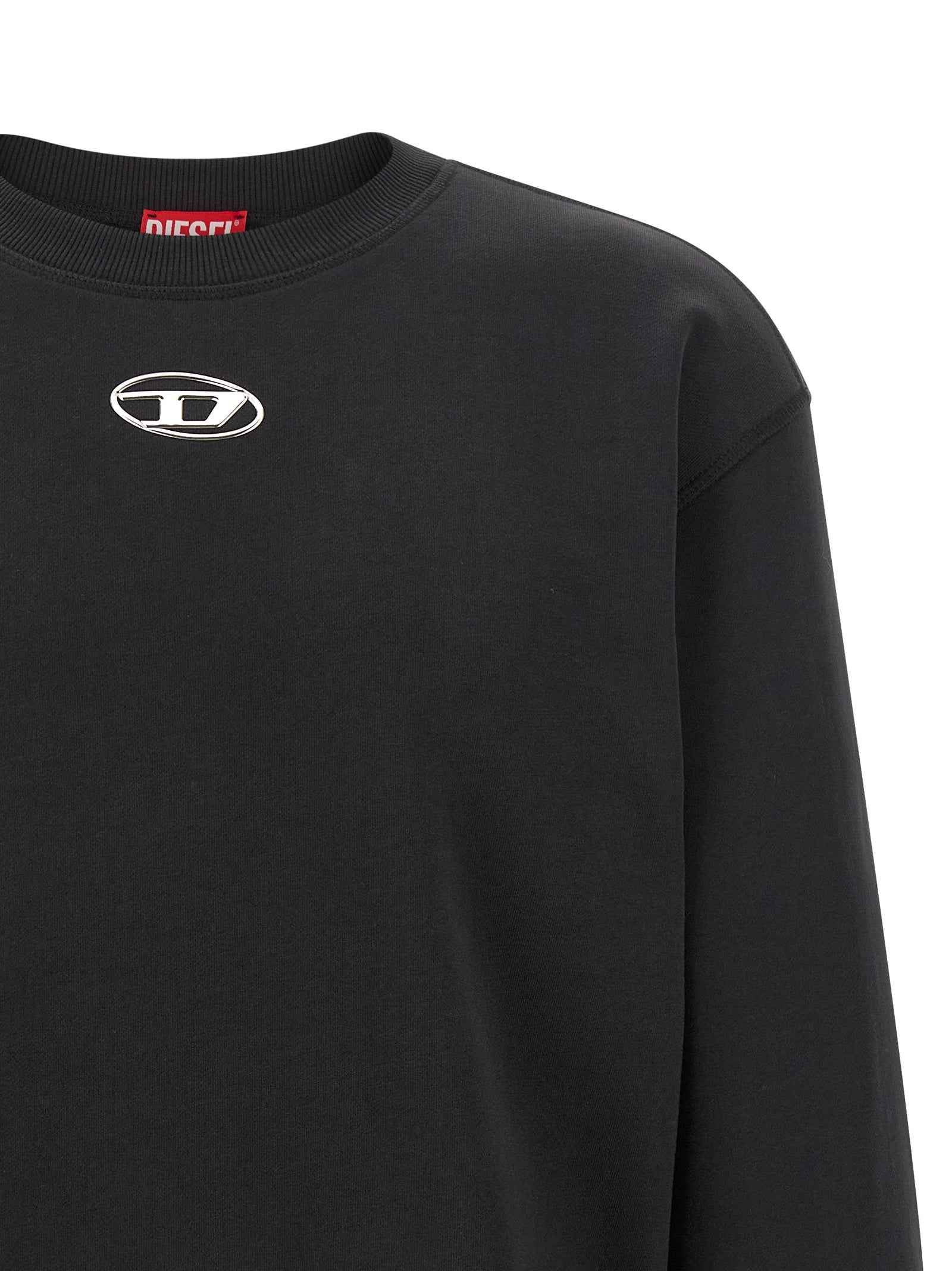 Diesel Black Cotton Sweatshirt