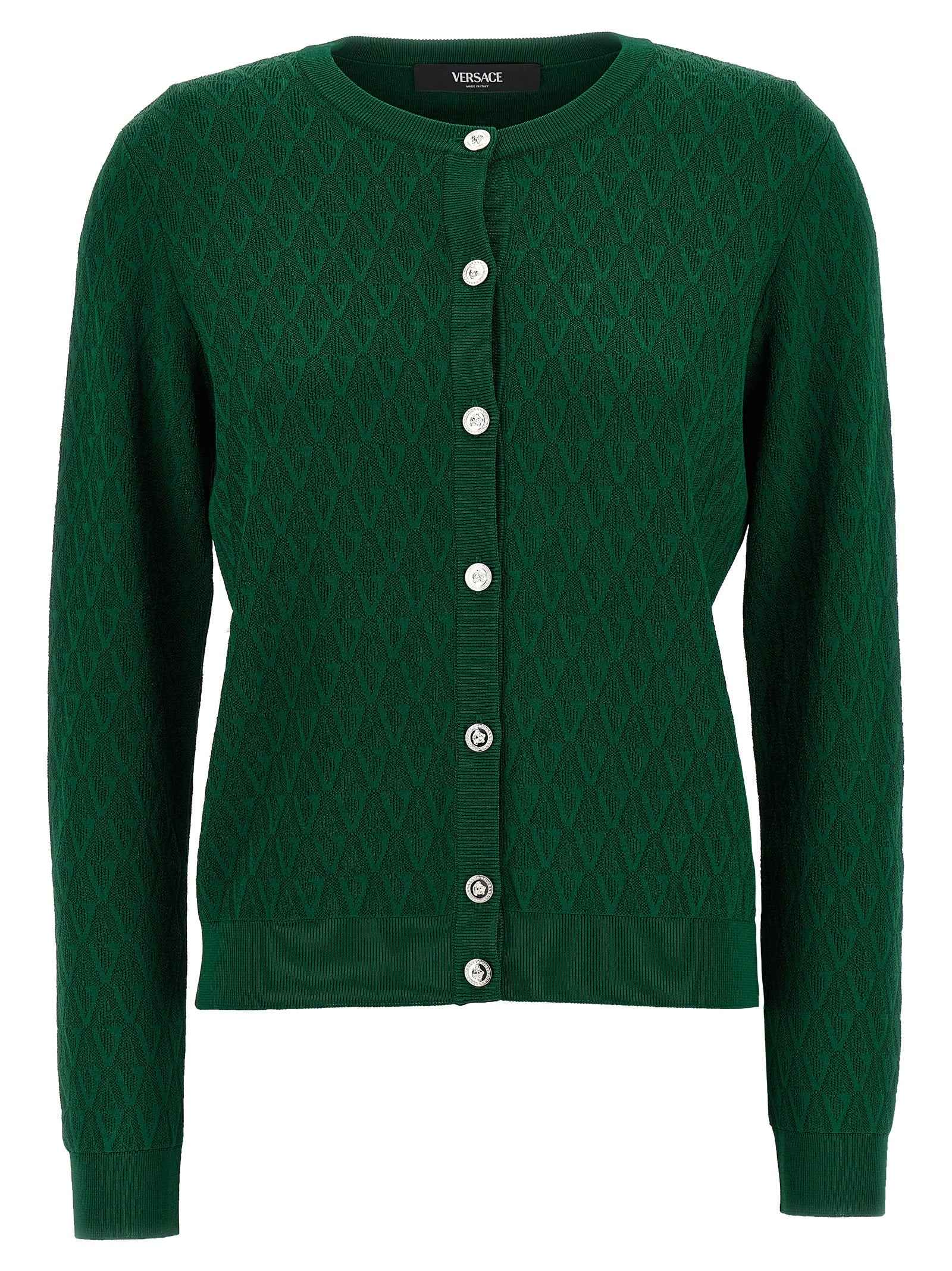 Versace Bicolor Viscose Cardigan