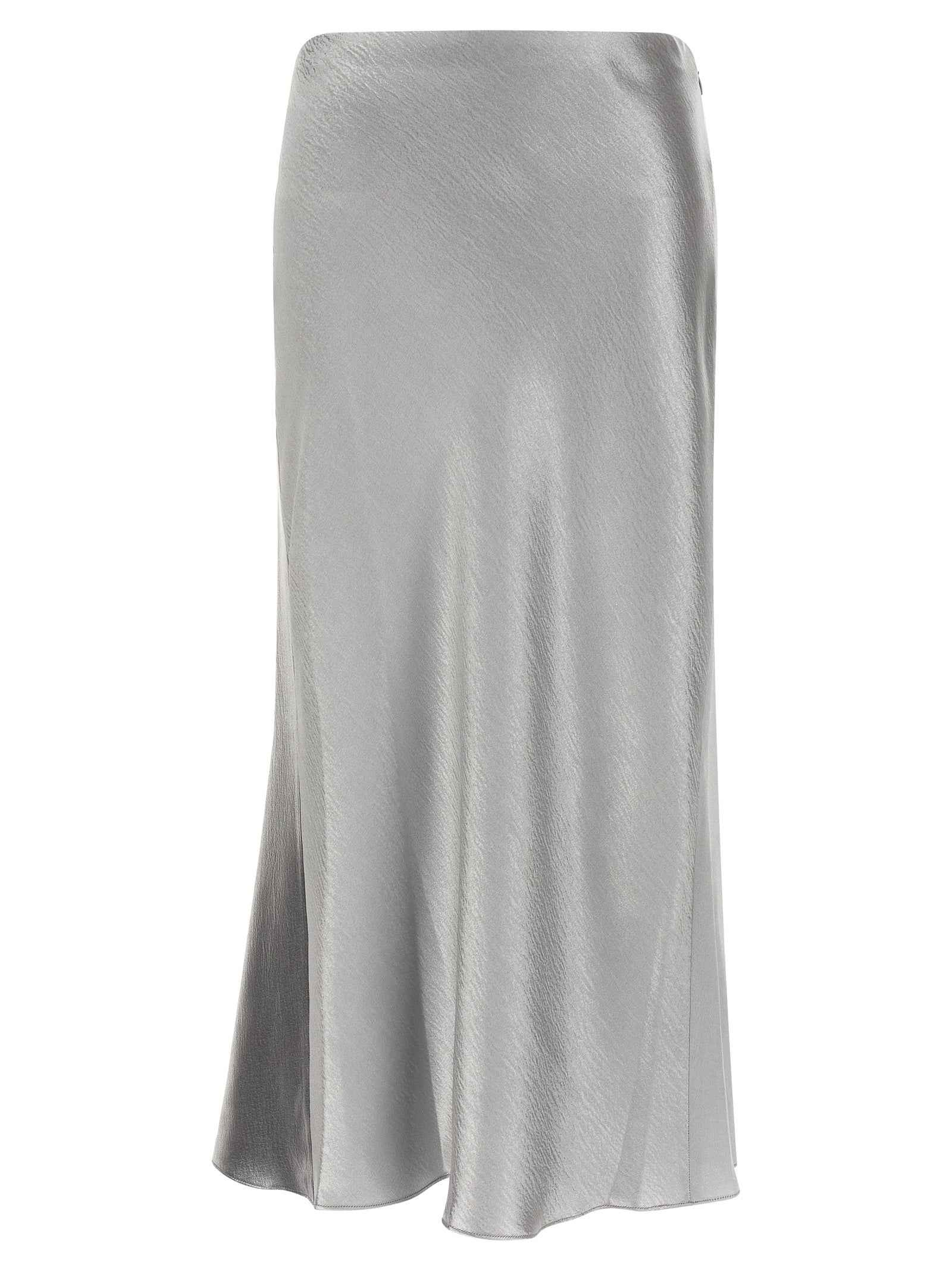 Tory Burch Gray Polyester Midi Skirt