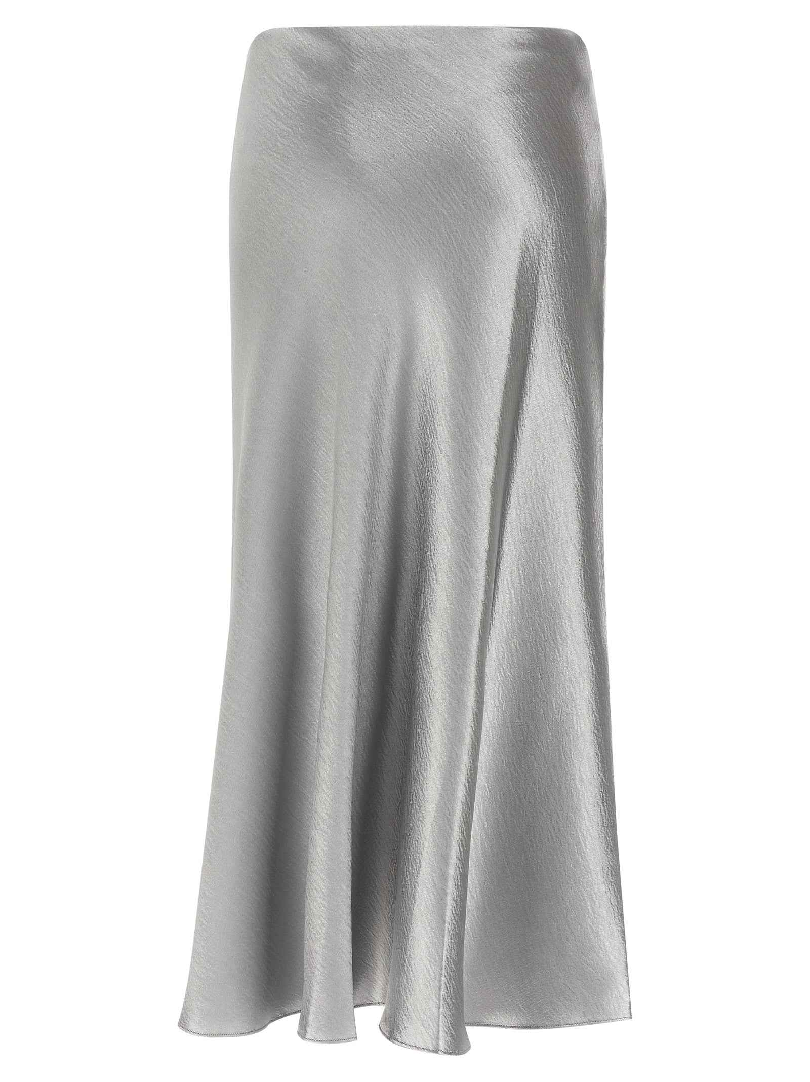 Tory Burch Gray Polyester Midi Skirt