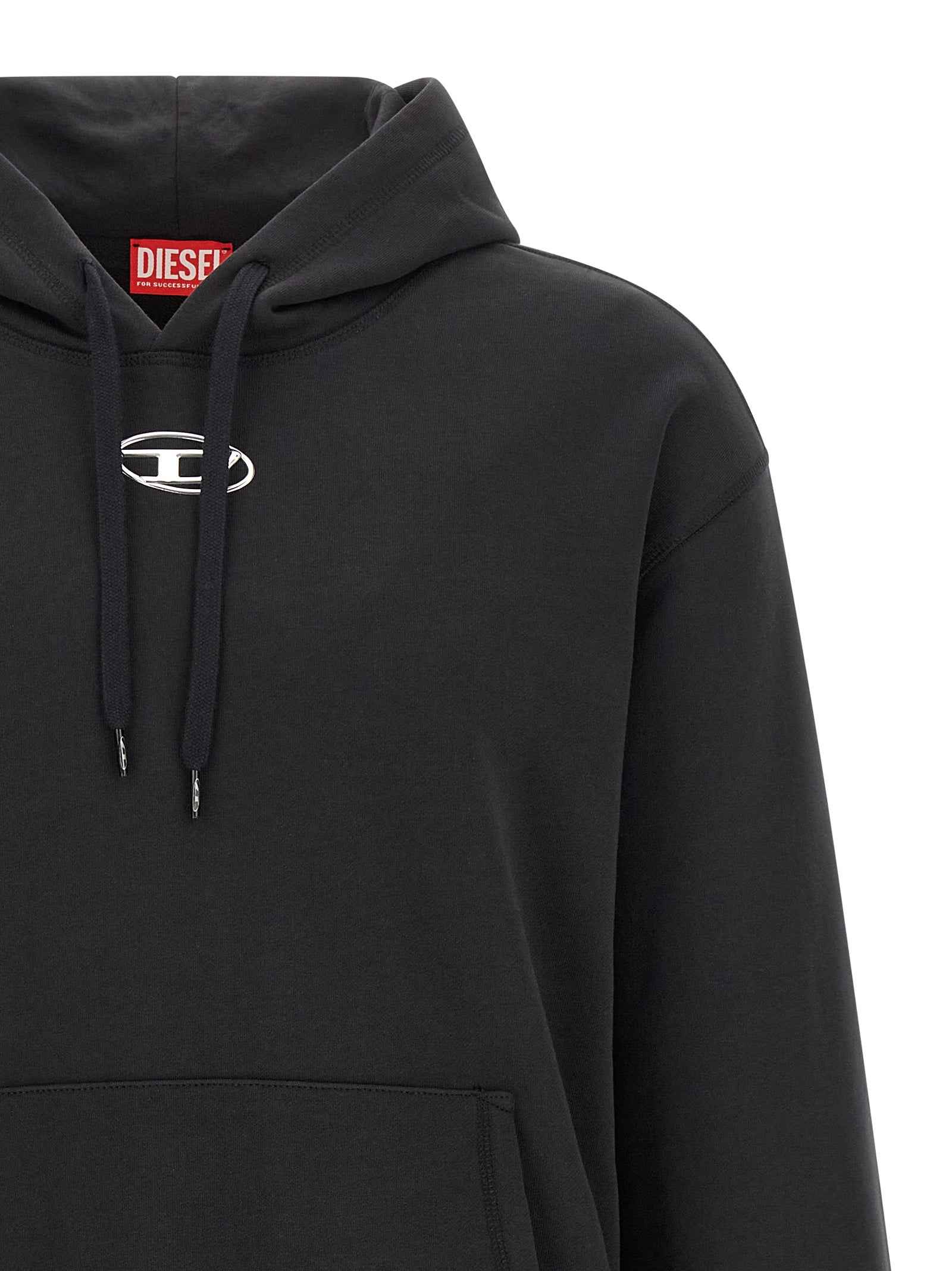 Diesel Black Cotton Sweatshirt