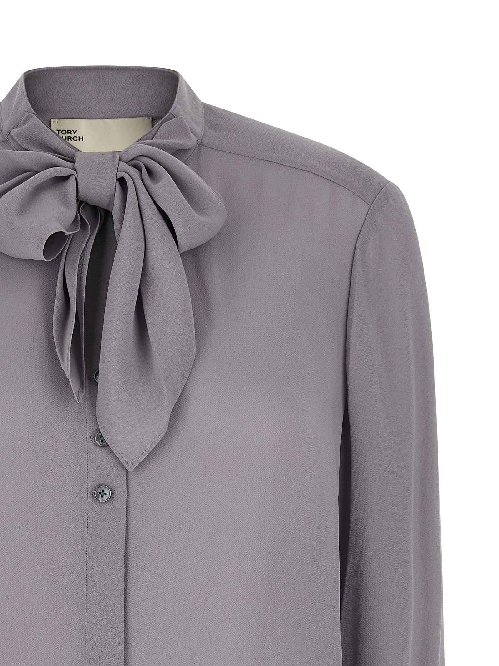 Tory Burch Gray Viscose Blouse