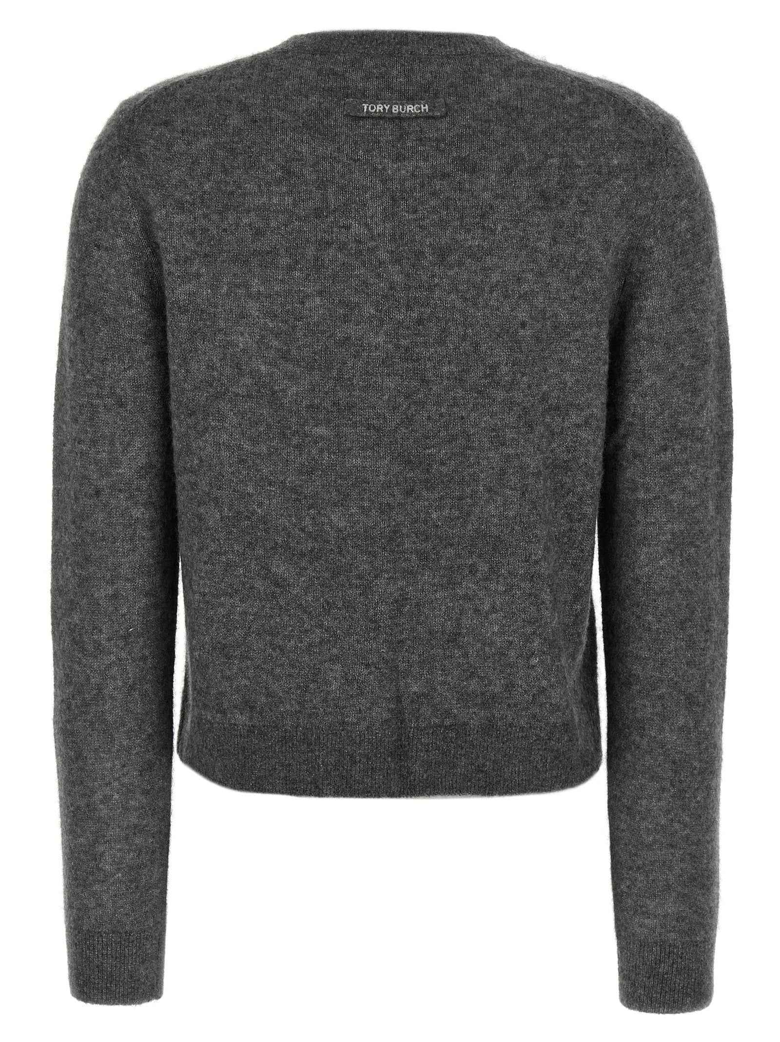 Tory Burch Gray Cashmere Cardigan