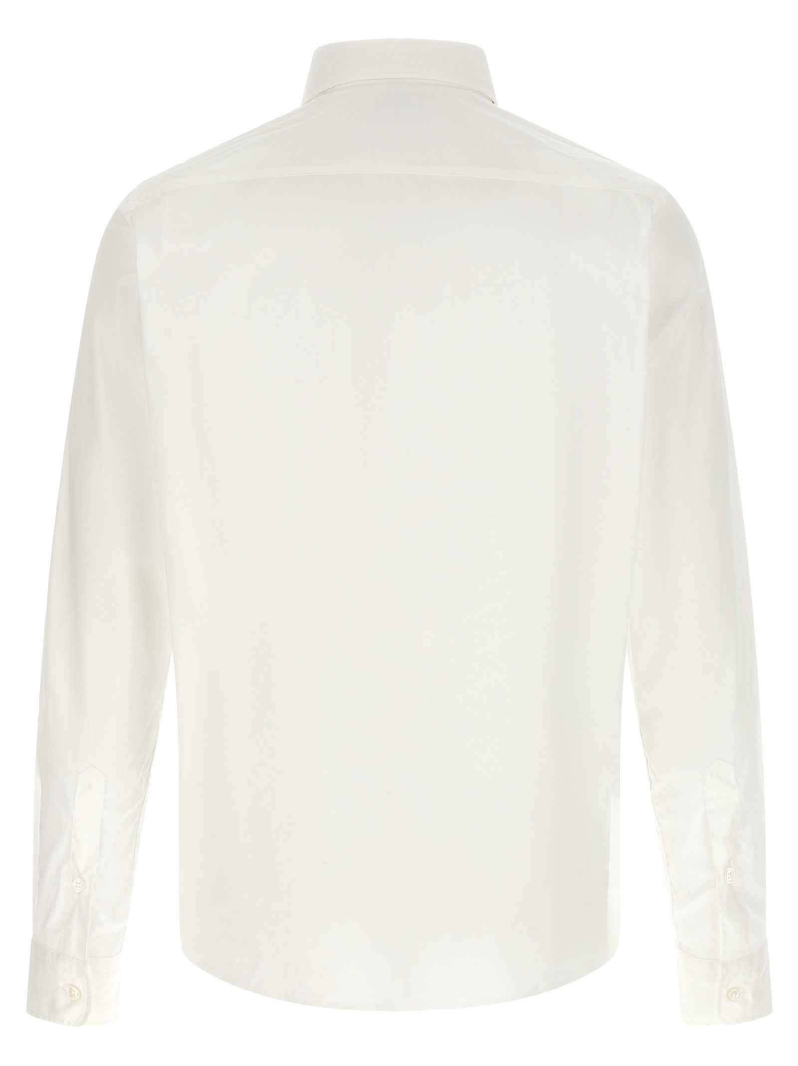 Hugo Boss White Cotton Blouse