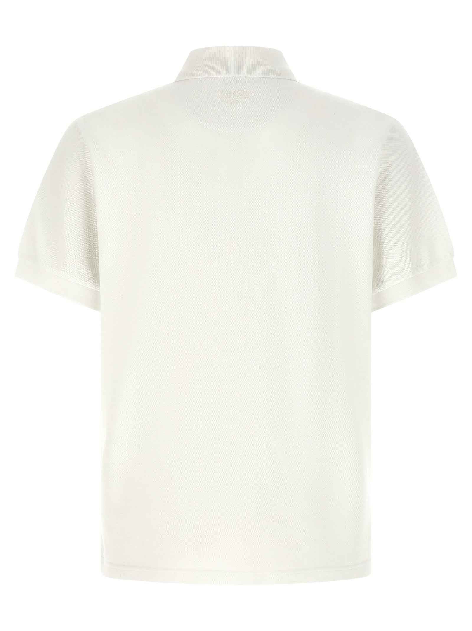 Kenzo White Cotton Polo Shirt