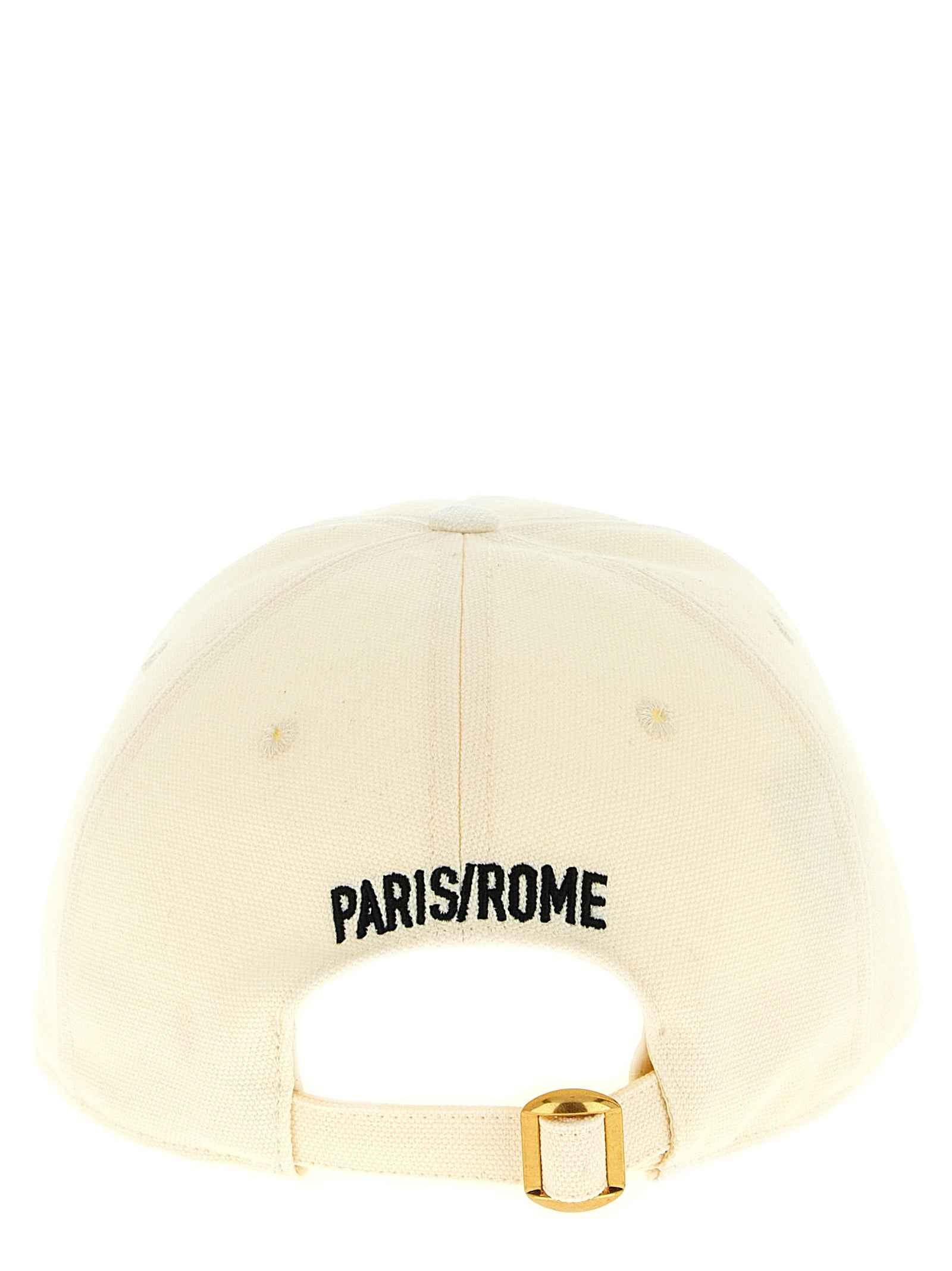 Valentino Garavani Beige Cotton Cap (Baseball Hat)