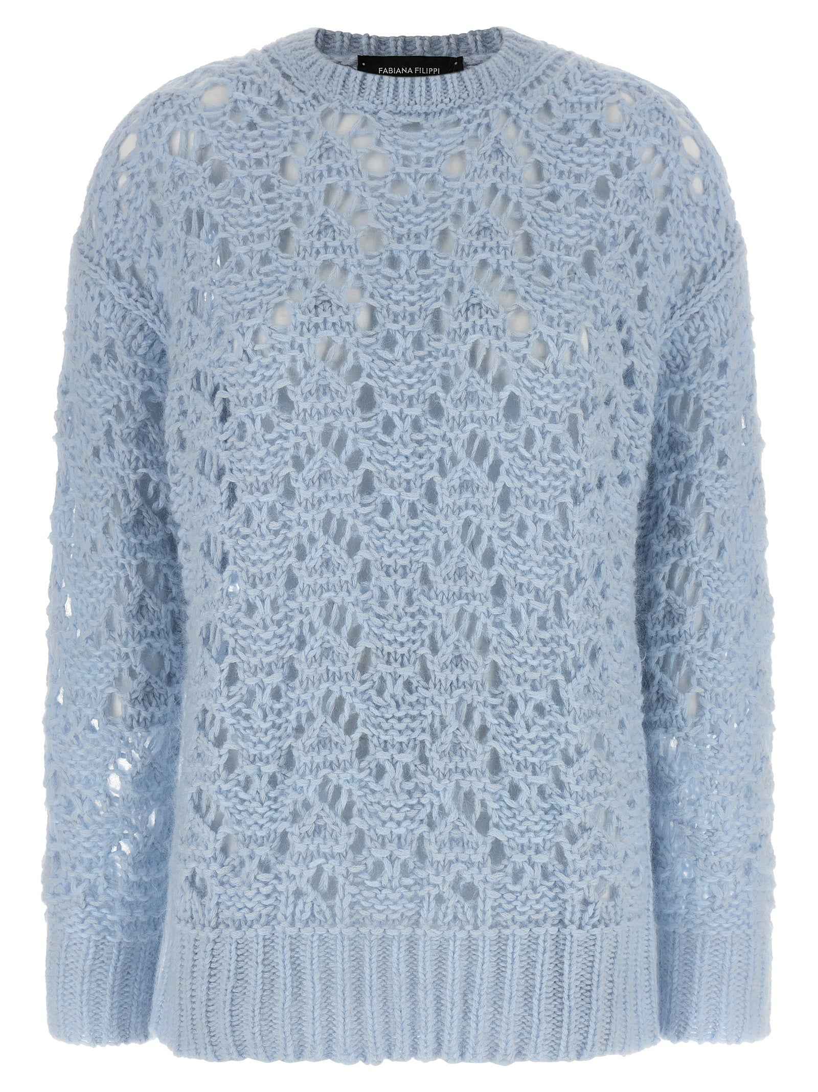 Fabiana Filippi Blue Virgin Wool Cardigan