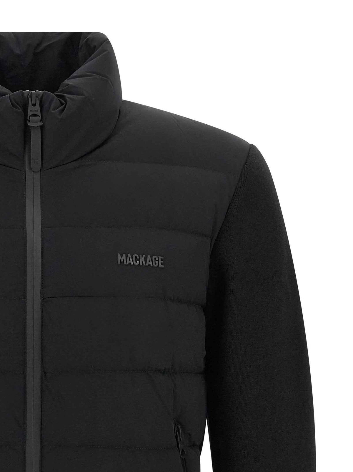 Mackage Blue Nylon Cardigan