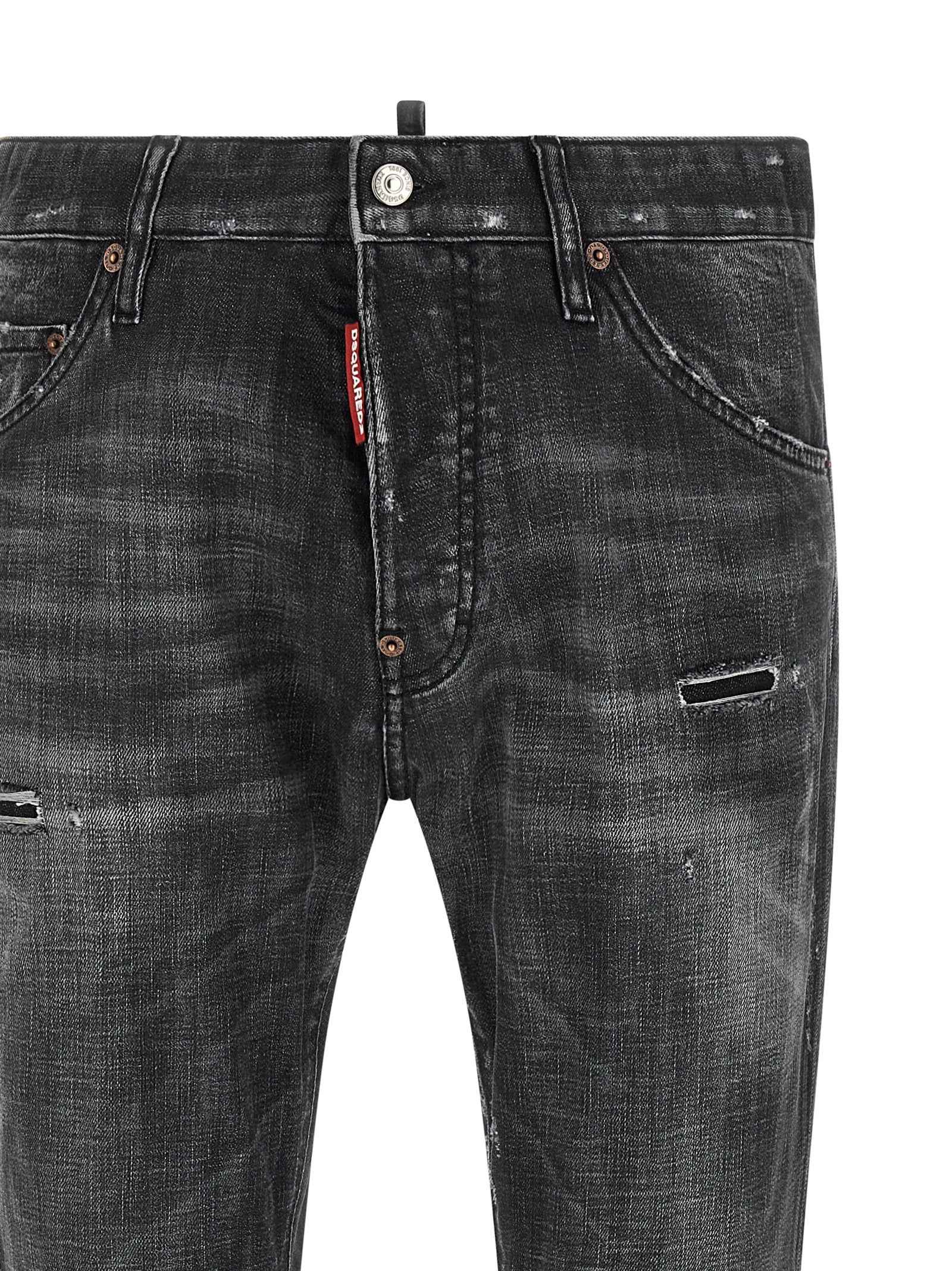 Dsquared² Black Cotton Jeans Denim