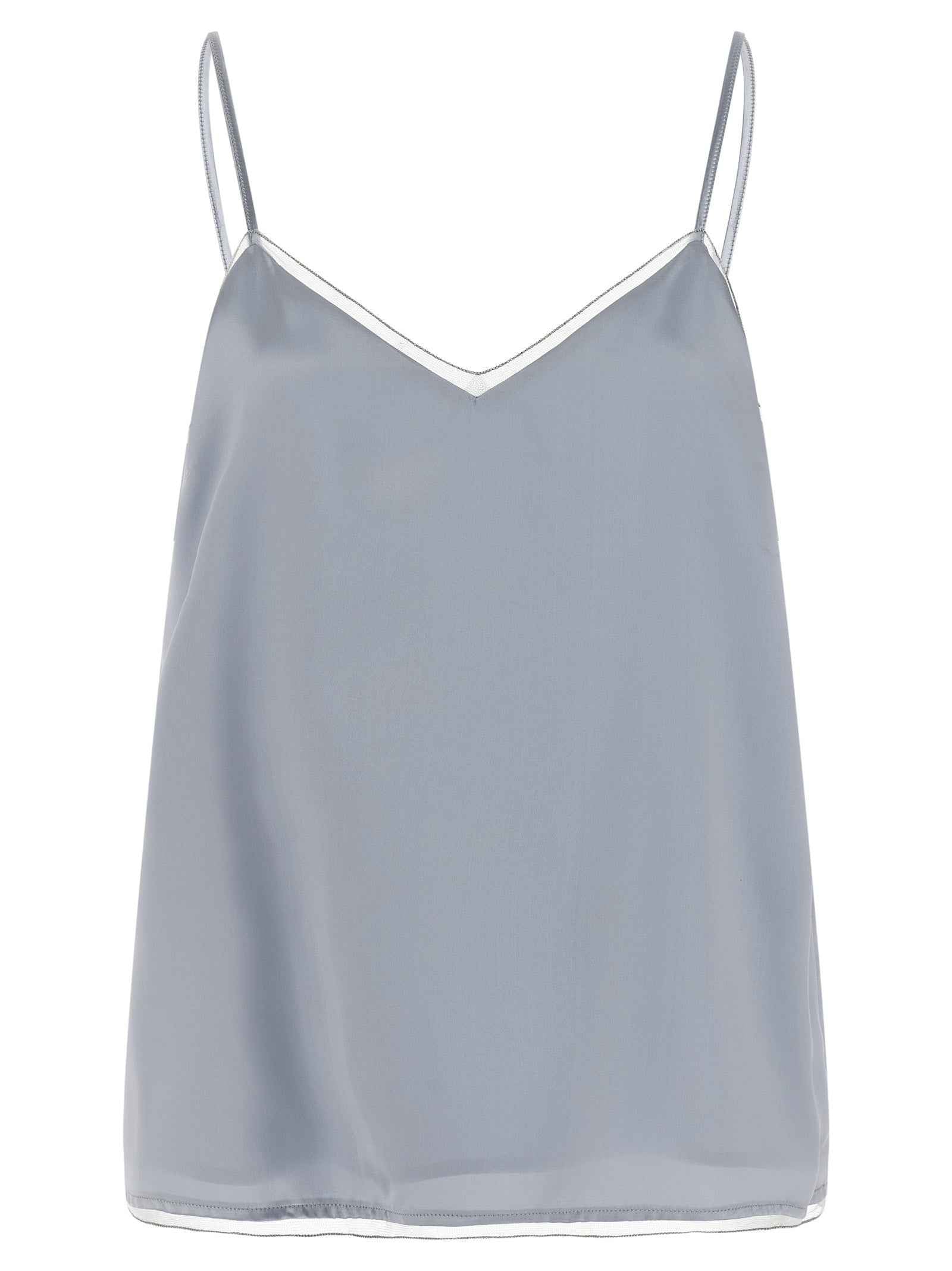 Fabiana Filippi Blue Viscose Tank Tops