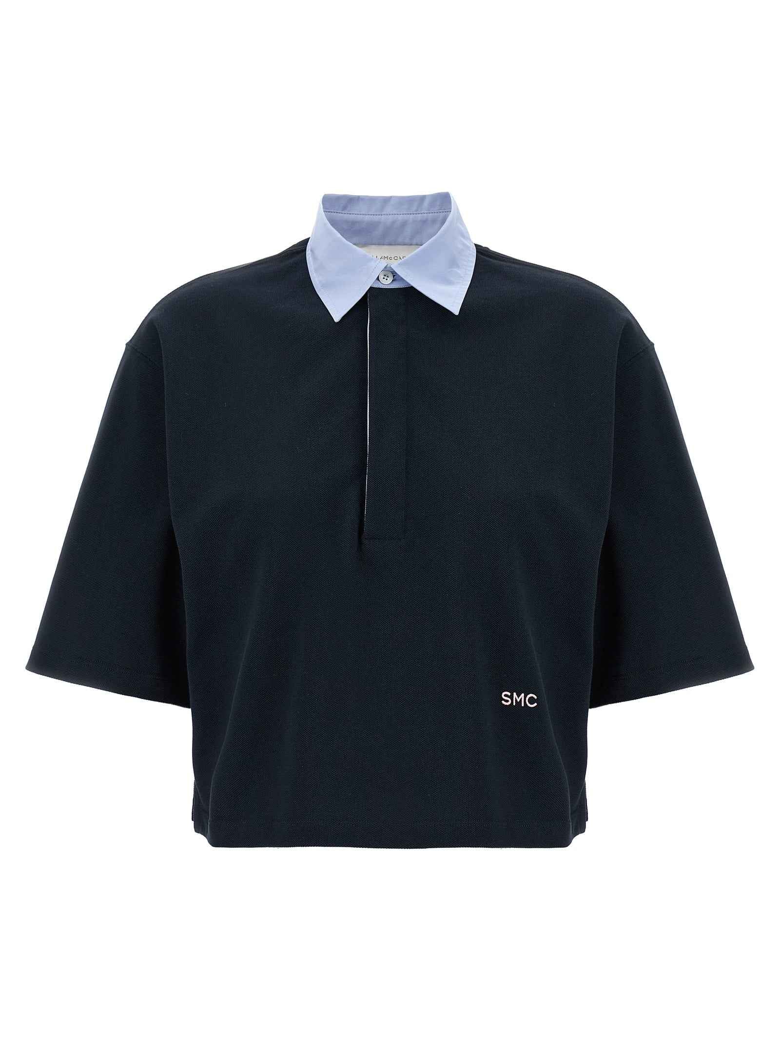 Stella McCartney Blue Cotton Polo Shirt