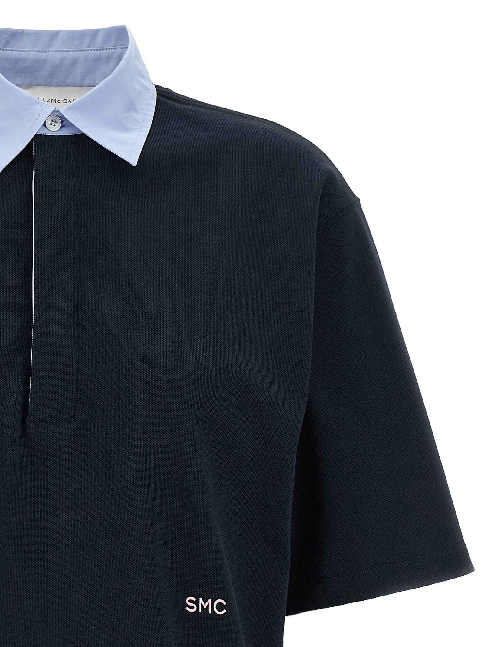 Stella McCartney Blue Cotton Polo Shirt