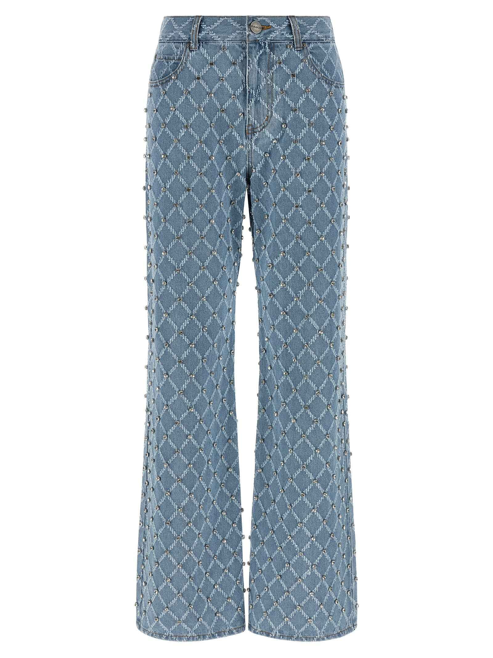 PINKO Blue Cotton Jeans Denim