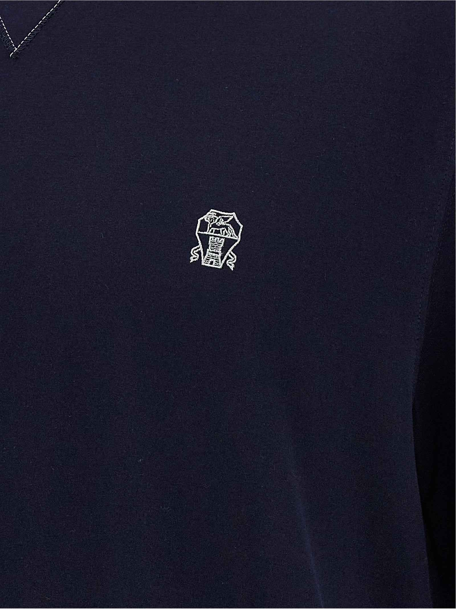 Brunello Cucinelli Blue Cotton T-Shirt