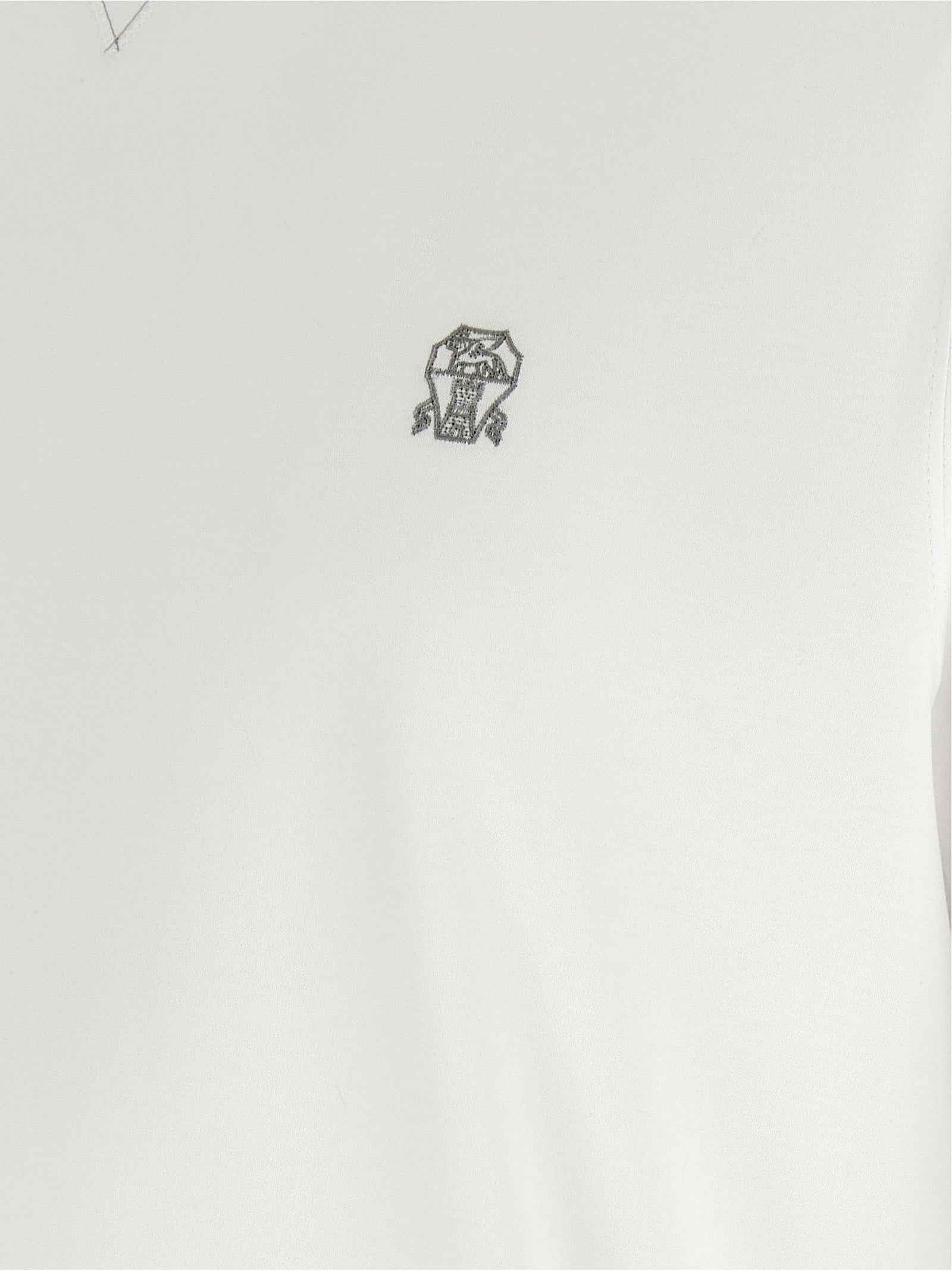 Brunello Cucinelli White Cotton T-Shirt