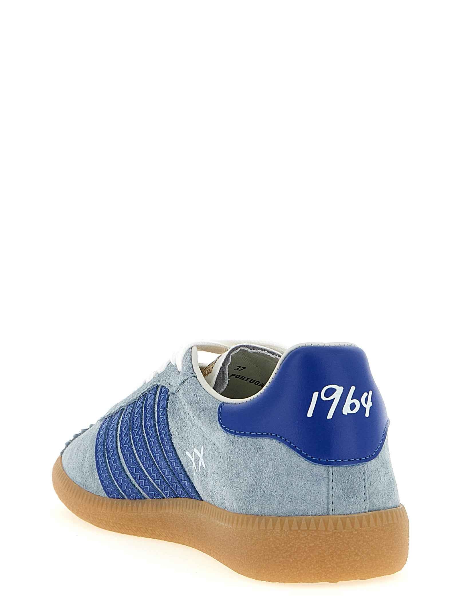 Dsquared² Blue Calfskin Low Top Sneakers