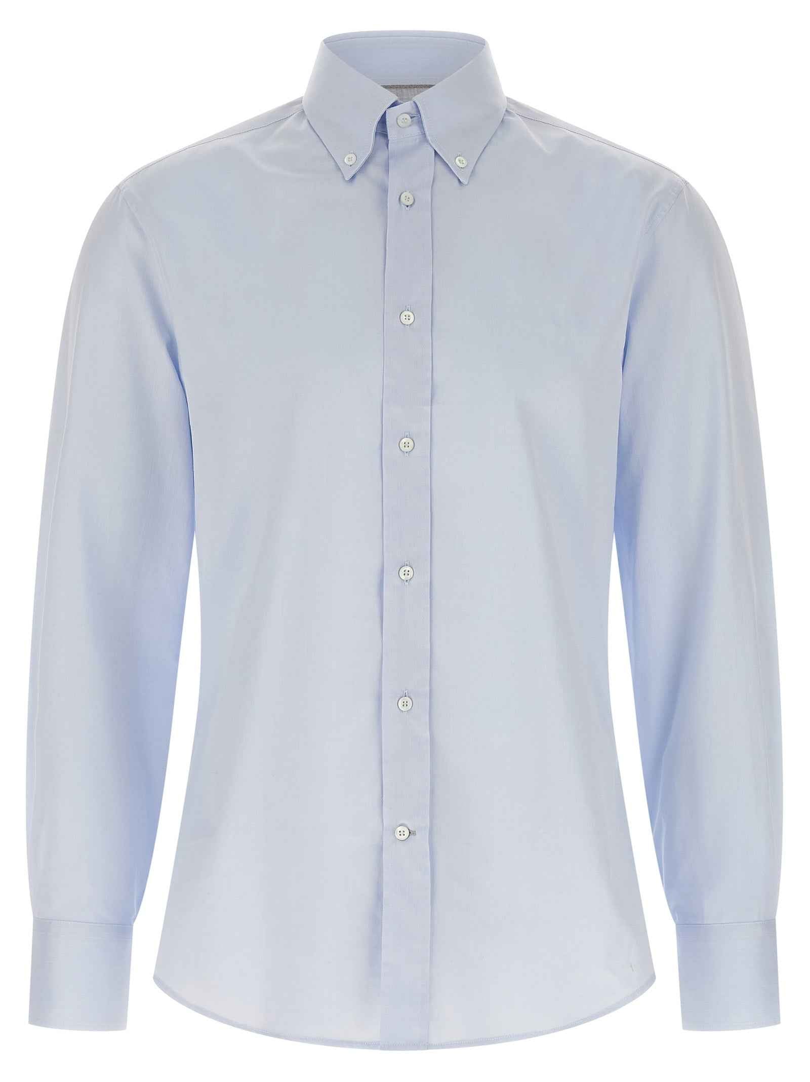 Brunello Cucinelli Blue Cotton Blouse