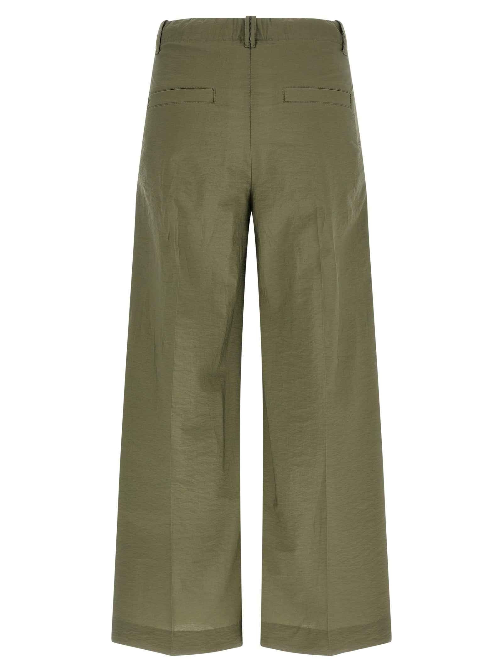 Brunello Cucinelli Bicolor Cotton Casual Pants