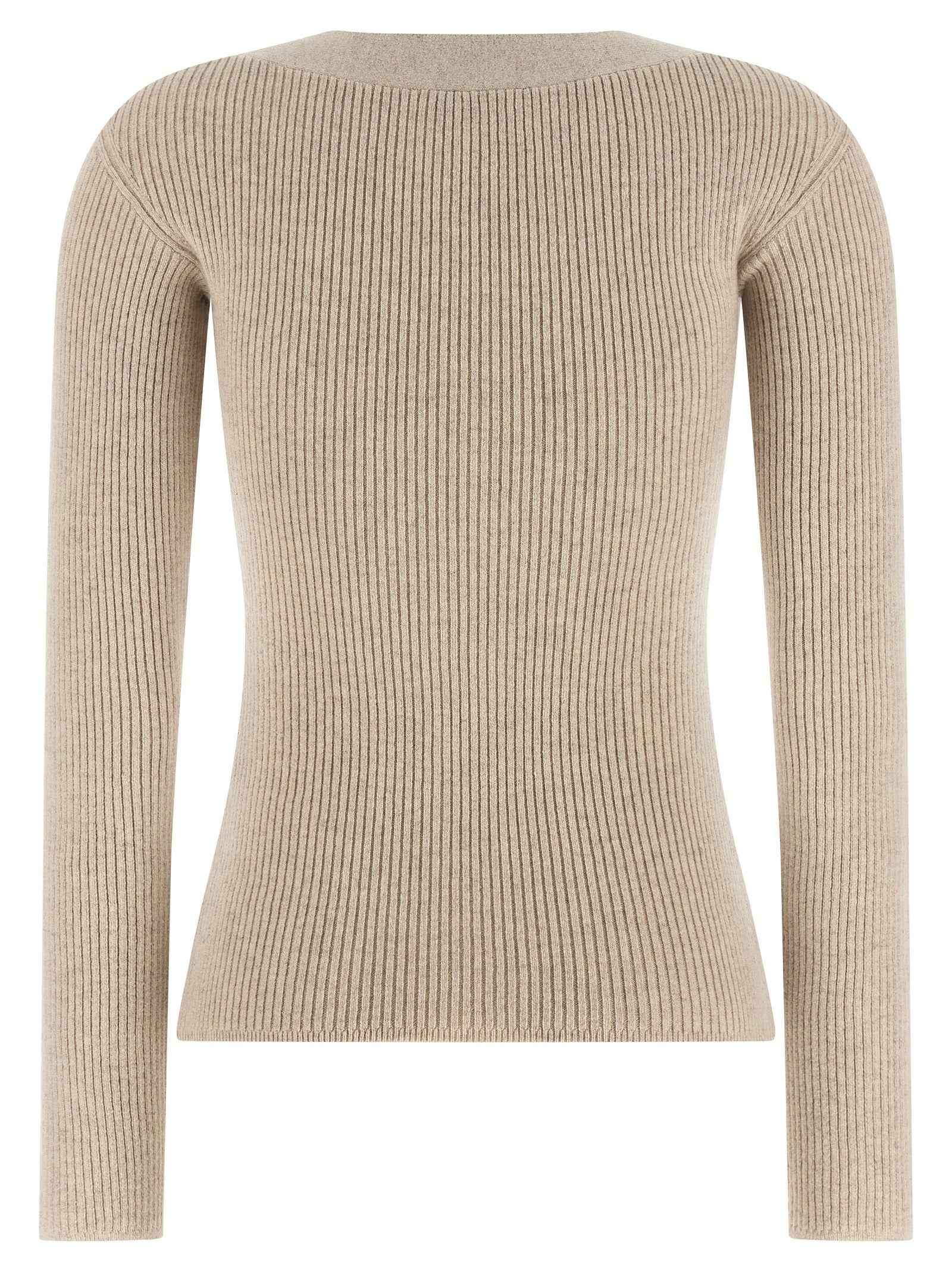 Max Mara Beige Wool Cardigan