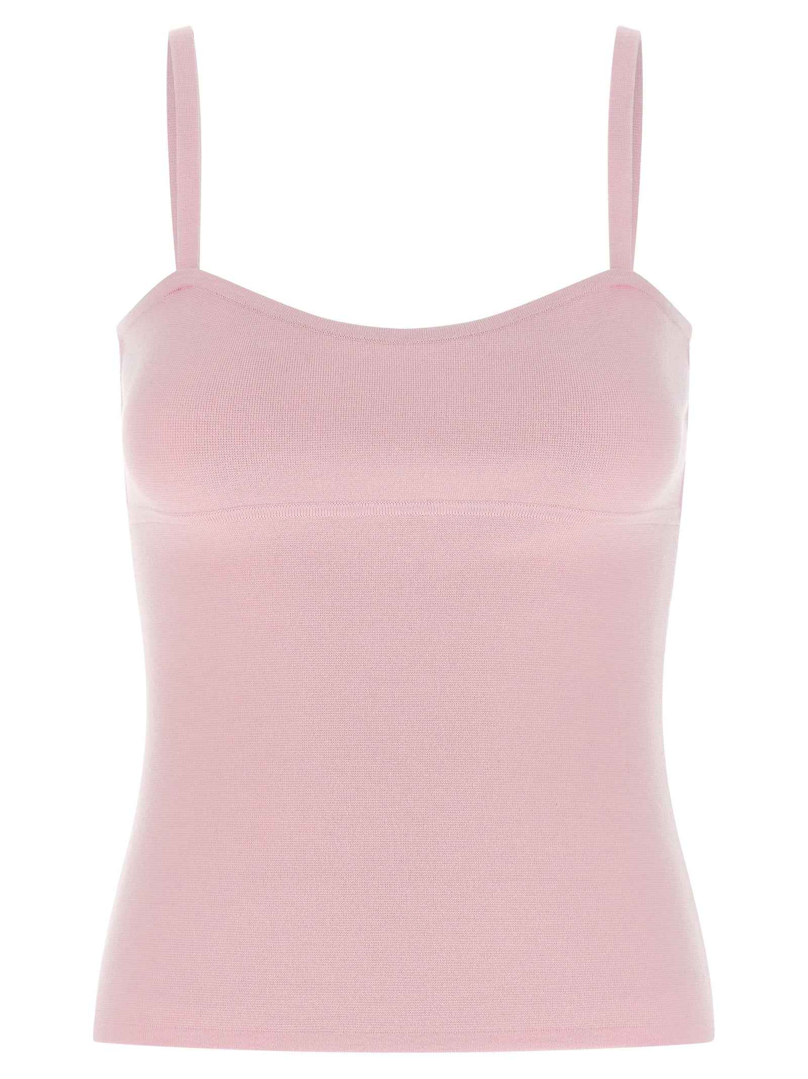 Max Mara Multicolor Virgin Wool Sleeveles T-Shirt