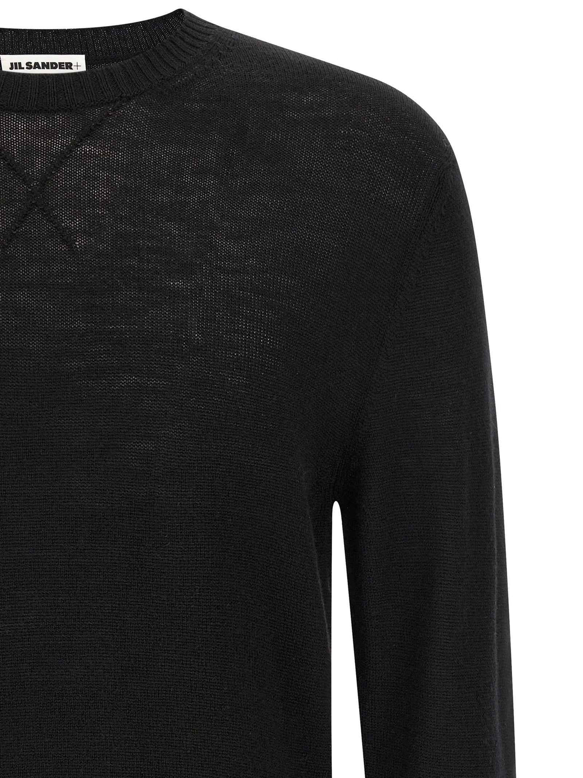 Jil Sander Black Virgin Wool Cardigan