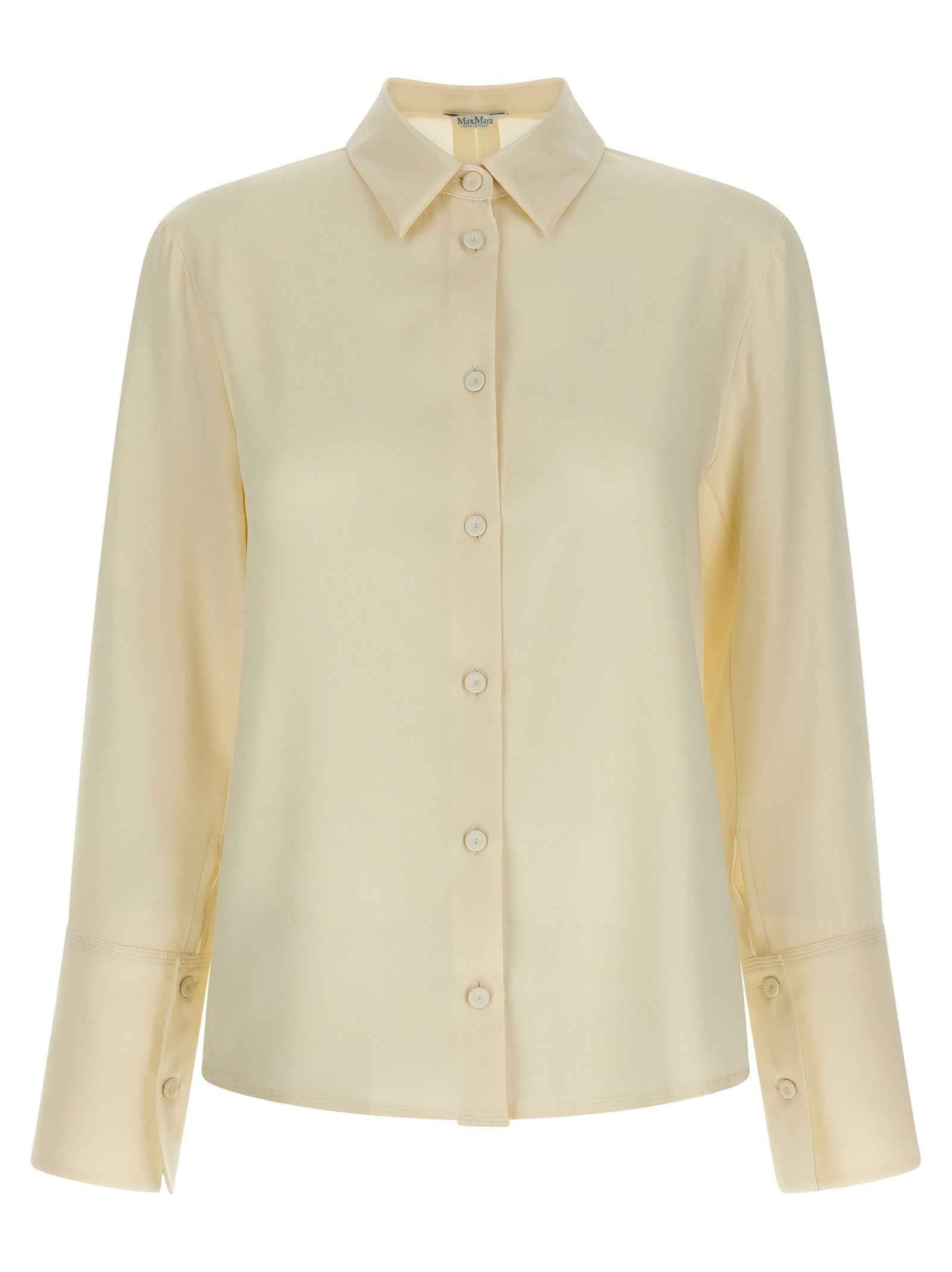 Max Mara White Silk Blouse